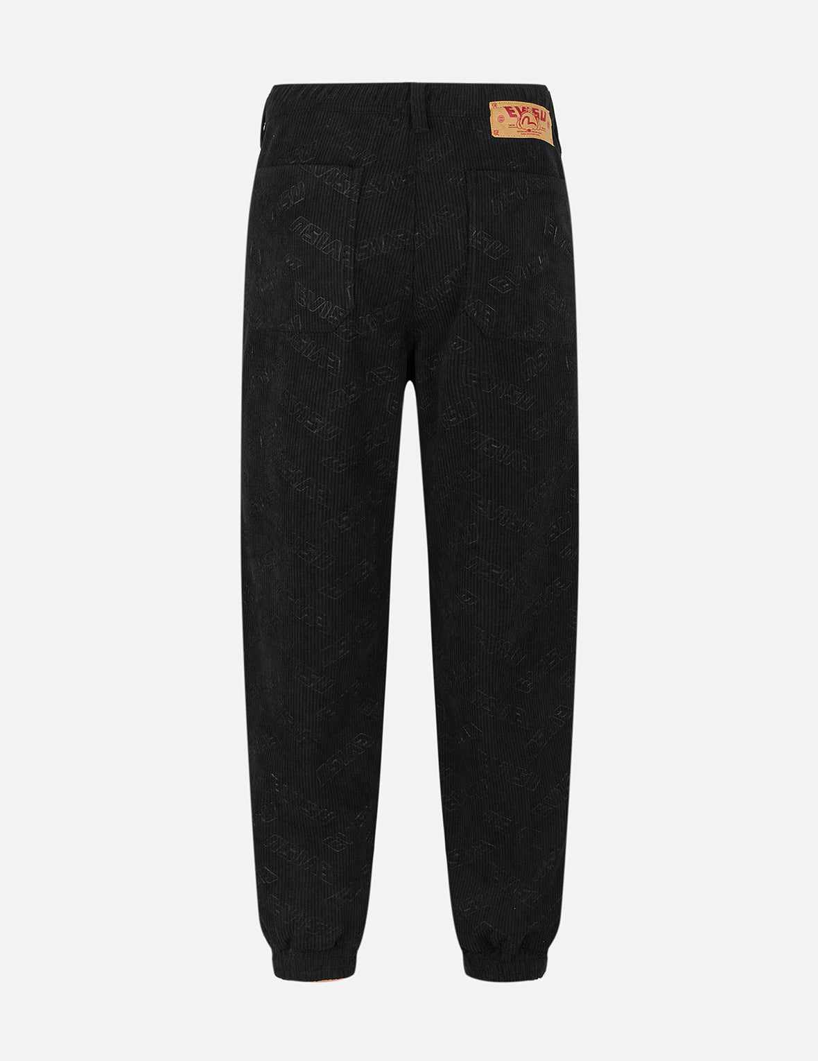 Allover Evisu Deboss Print and Seagull Embroidery Relax Fit Woven Joggers