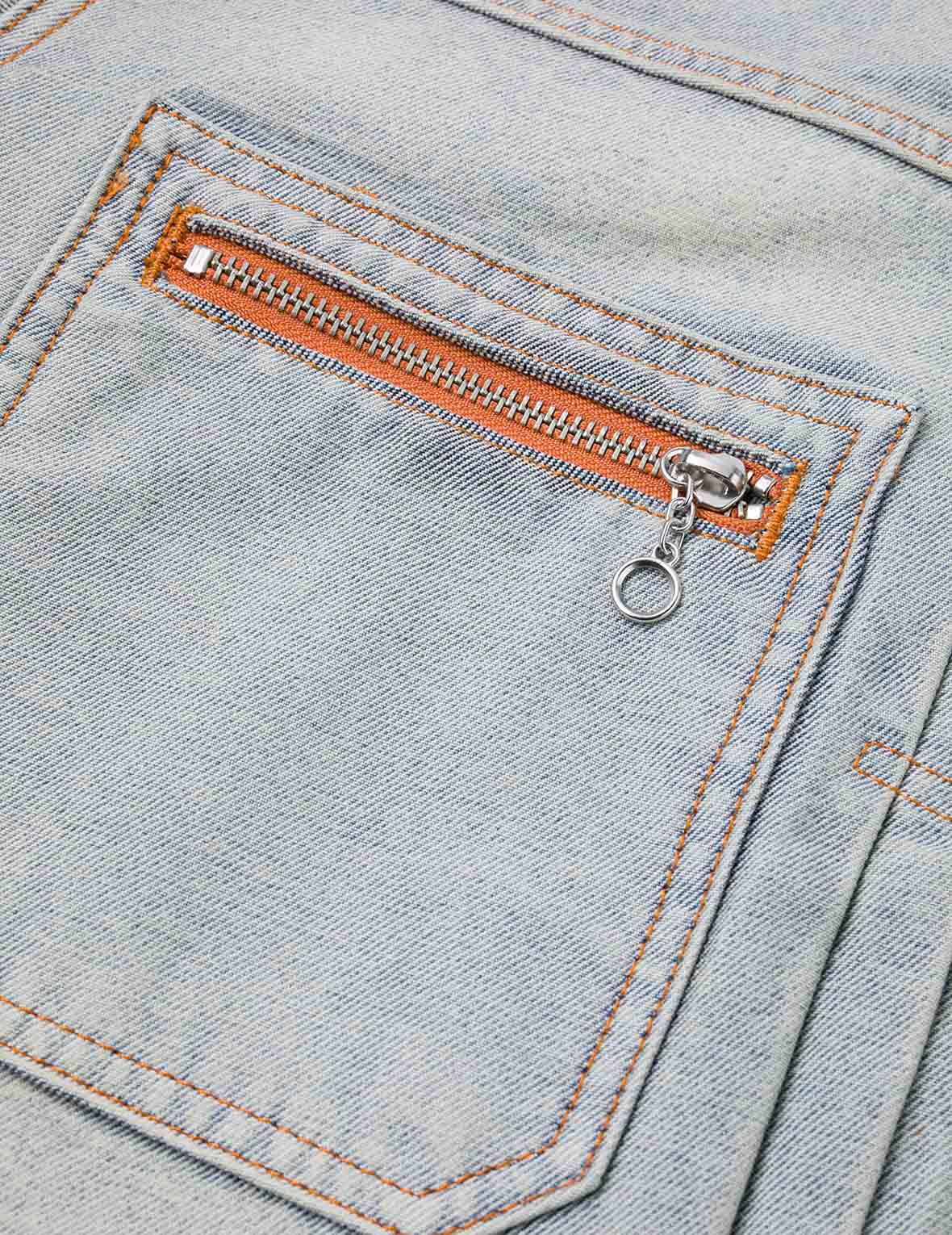 佛頭提花寬版休閒牛仔外套