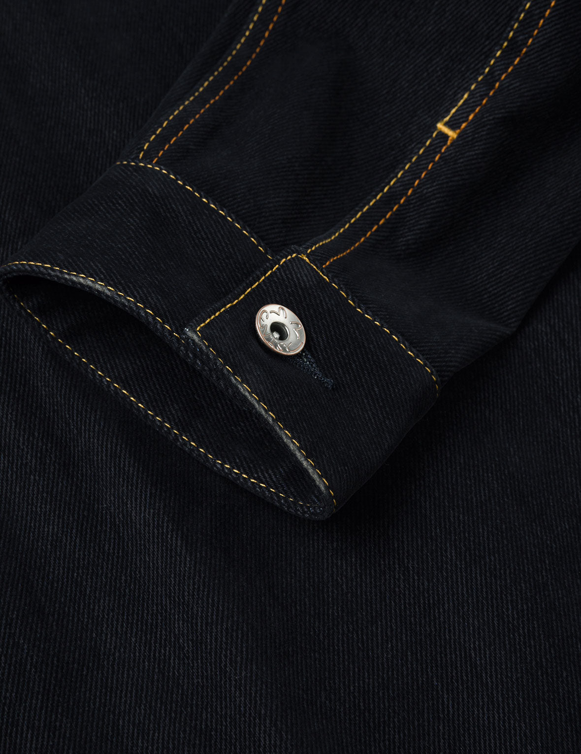 Brushstroke Daicock Print with Logo Embroidery Loose Fit Denim Jacket