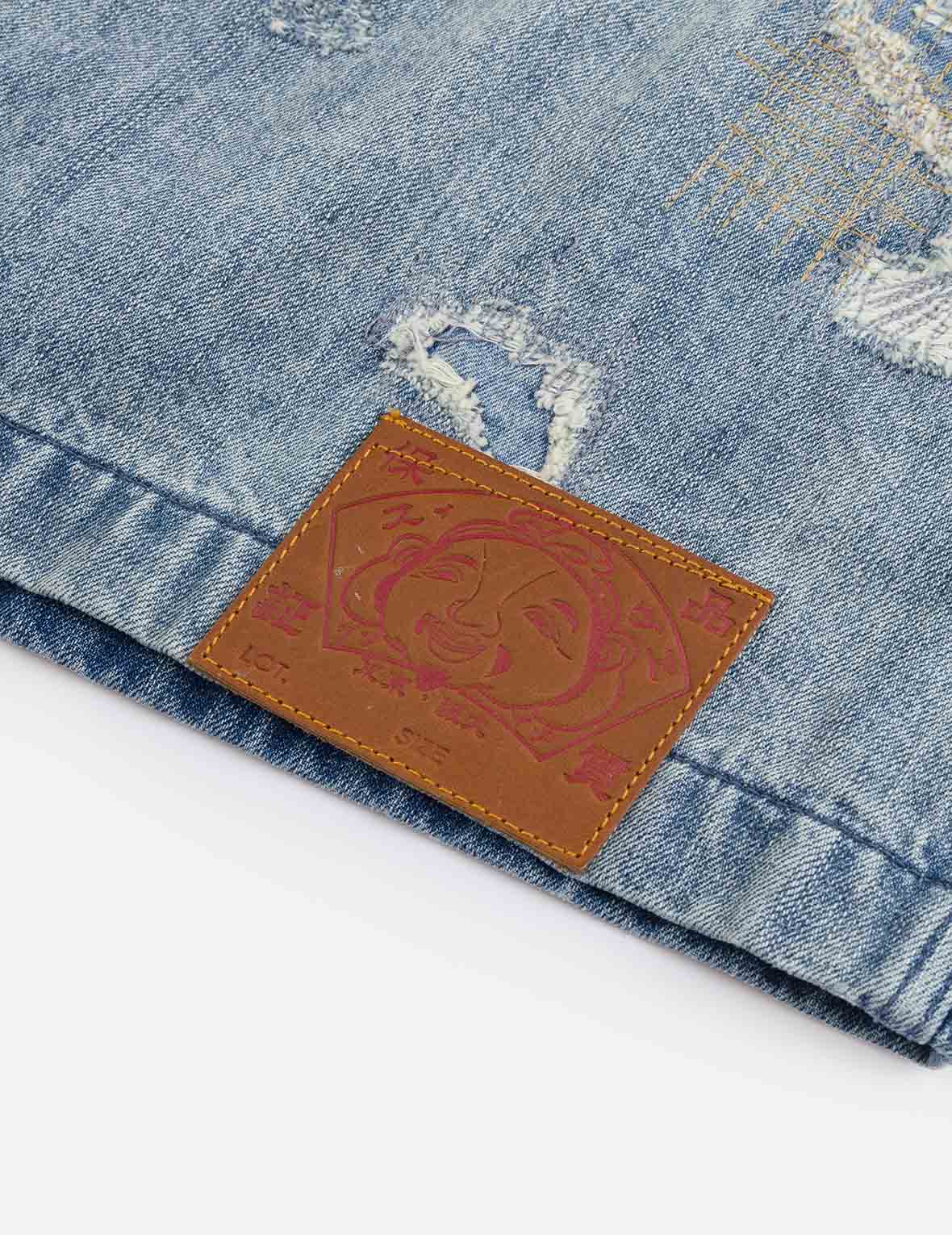 解構復古工裝時尚版型牛仔外套