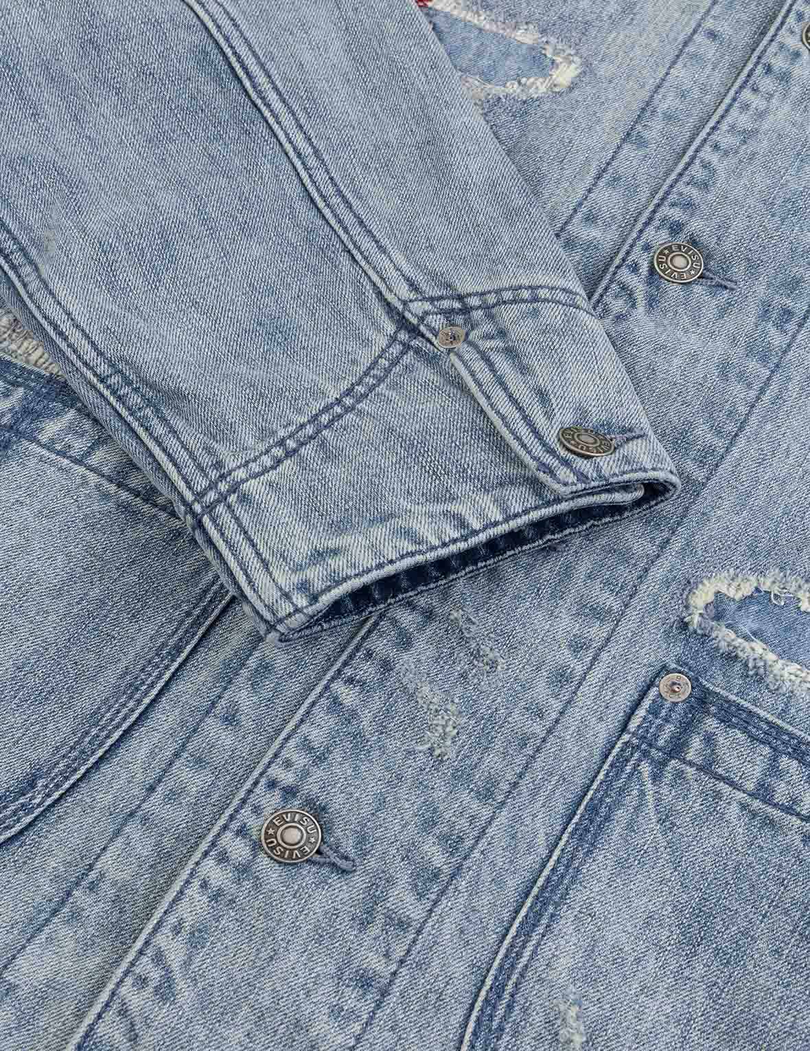 解構復古工裝時尚版型牛仔外套