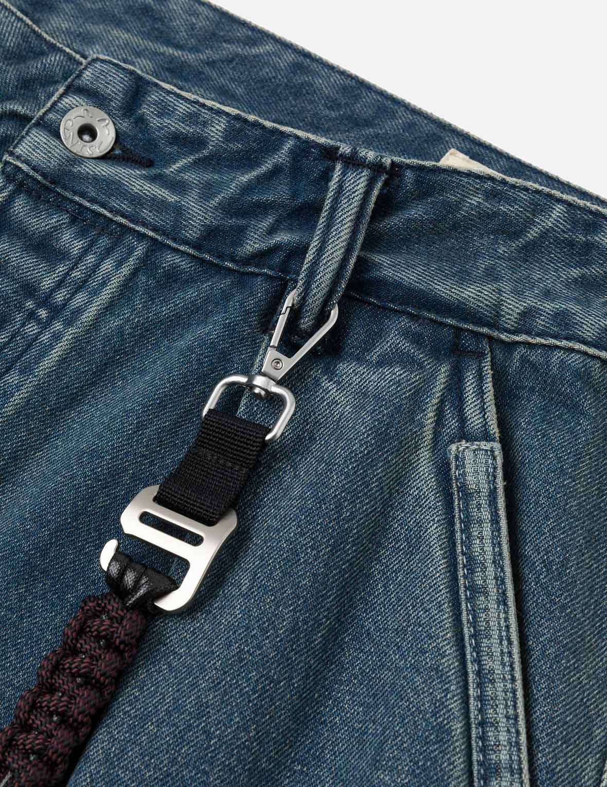 刺繡海鷗燈籠工人牛仔褲