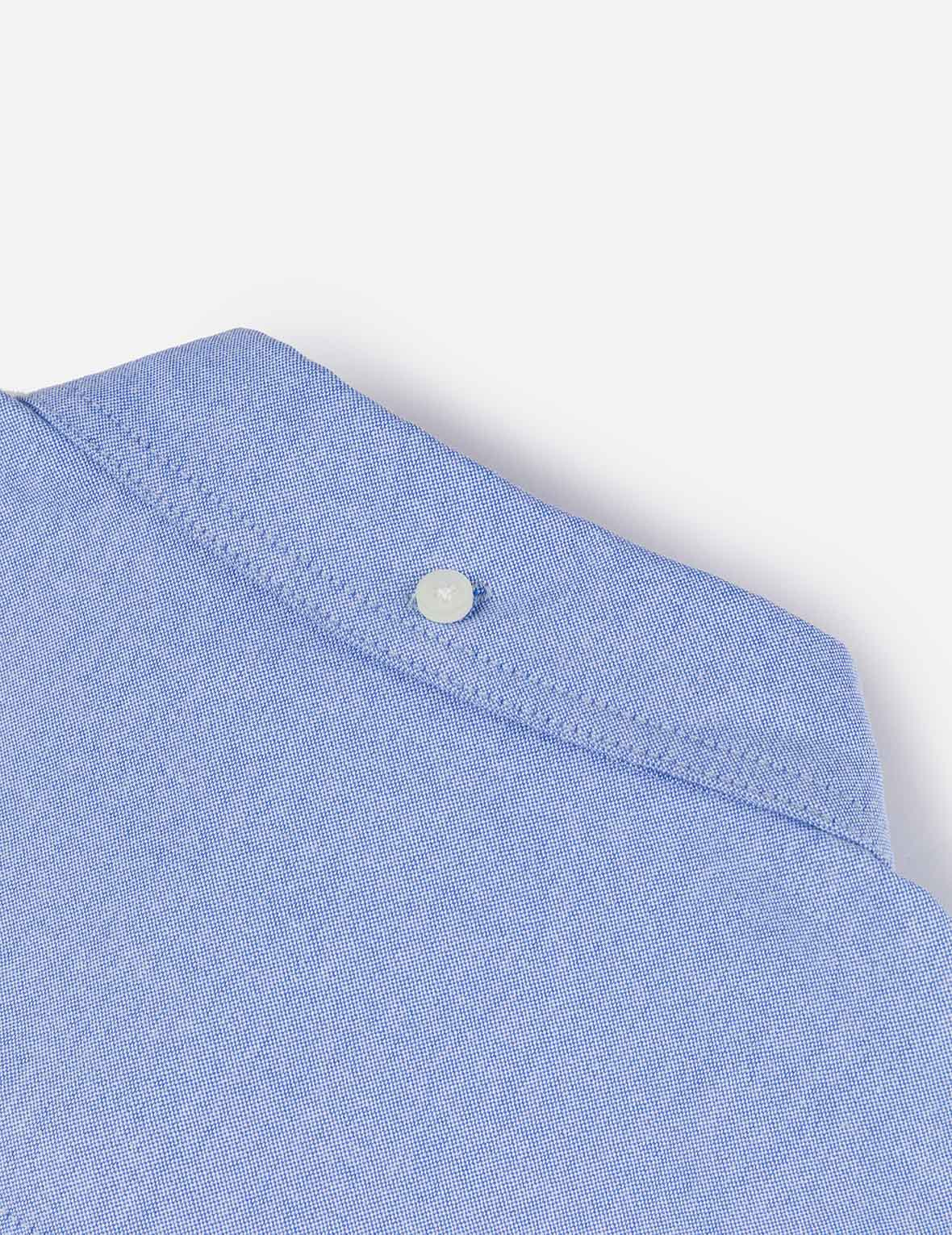 商標刺繡與海鷗印花寬版休閒長袖襯衣