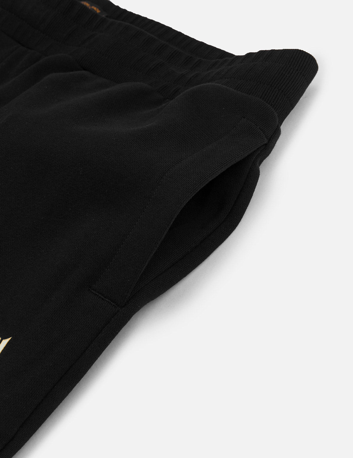 商標刺繡與仙鶴報恩大M印花常規版型運動褲