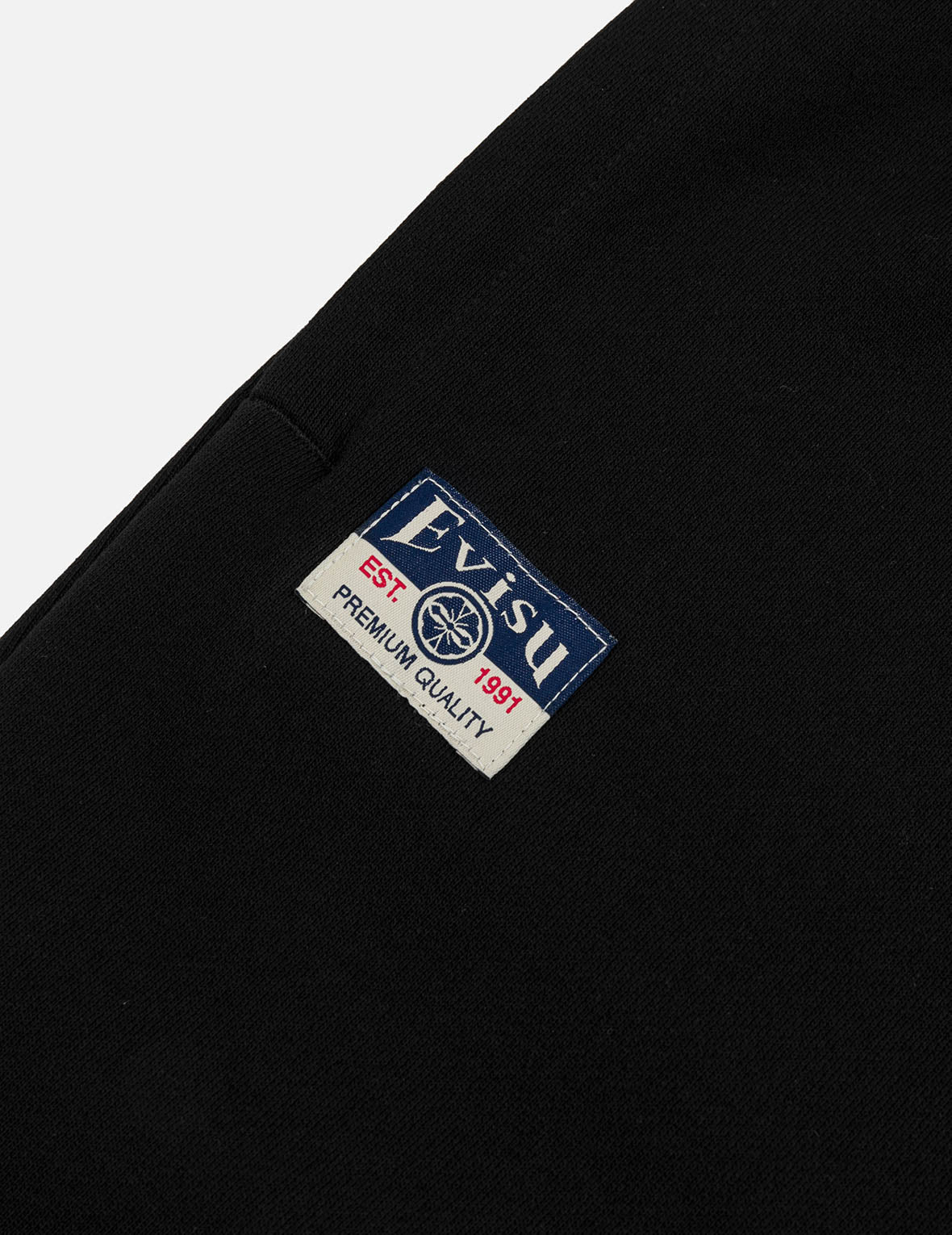 商標刺繡與仙鶴報恩大M印花常規版型運動褲