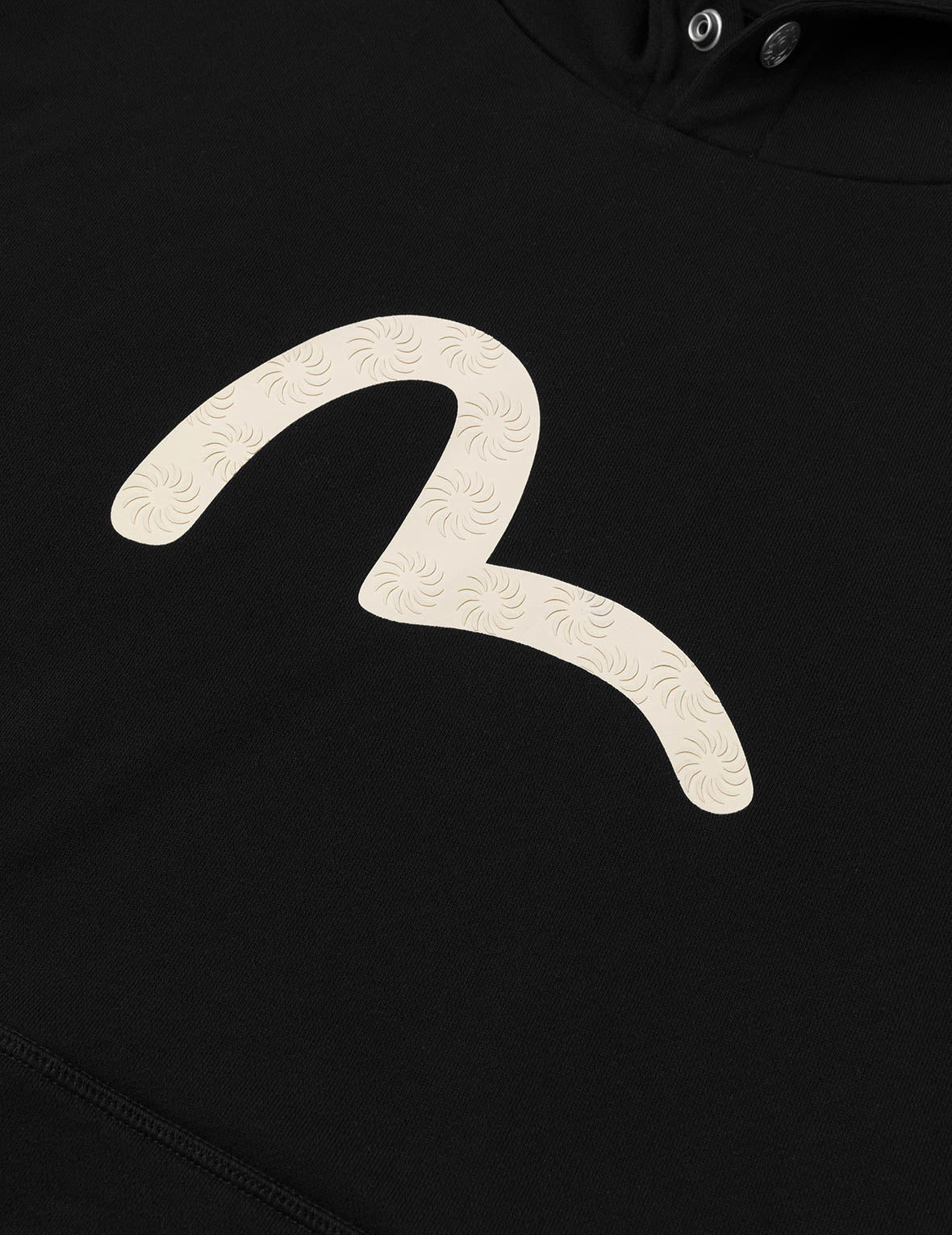 海鷗印花寬版休閒連帽衛衣