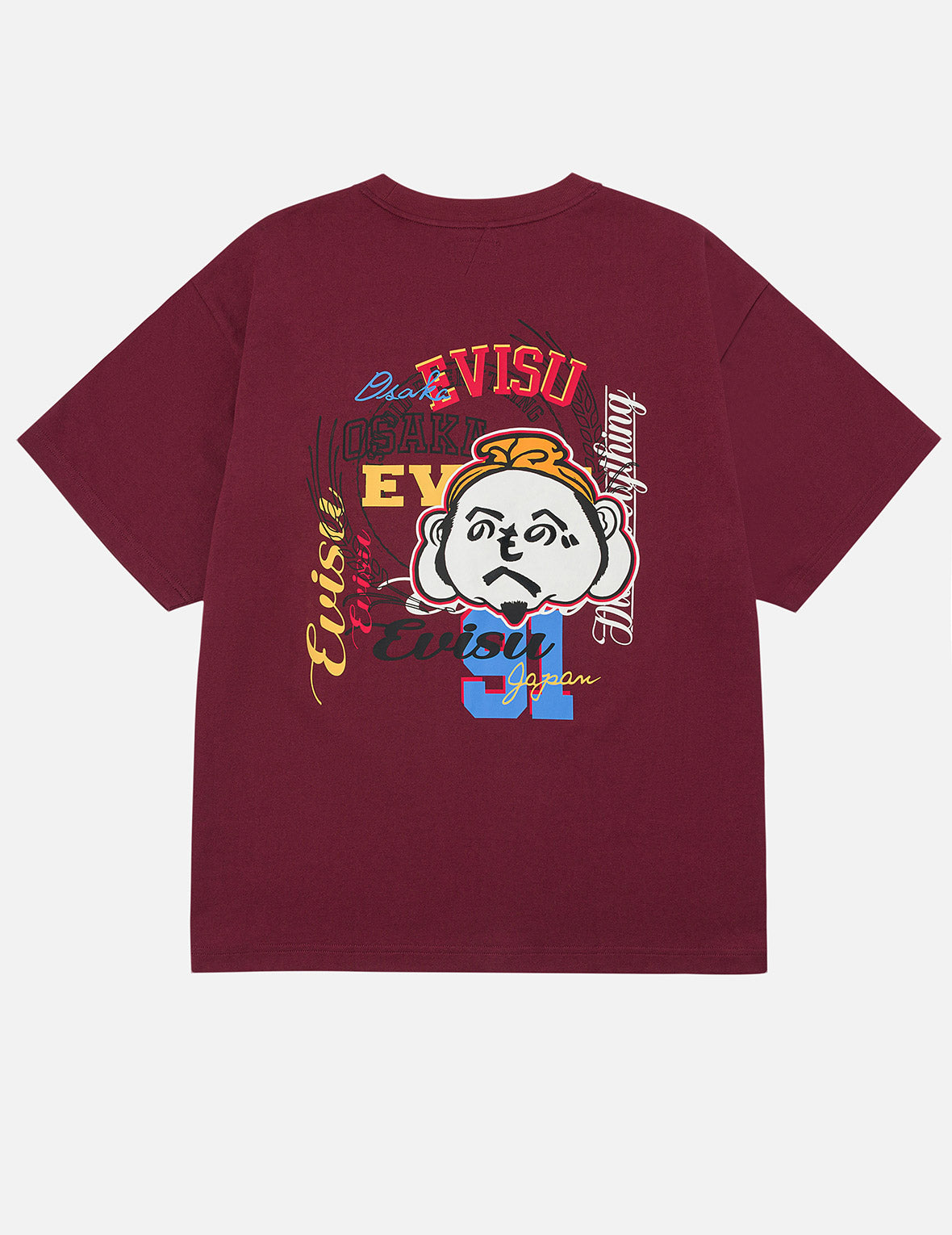 文字繪佛頭刺繡寬版休閒T恤