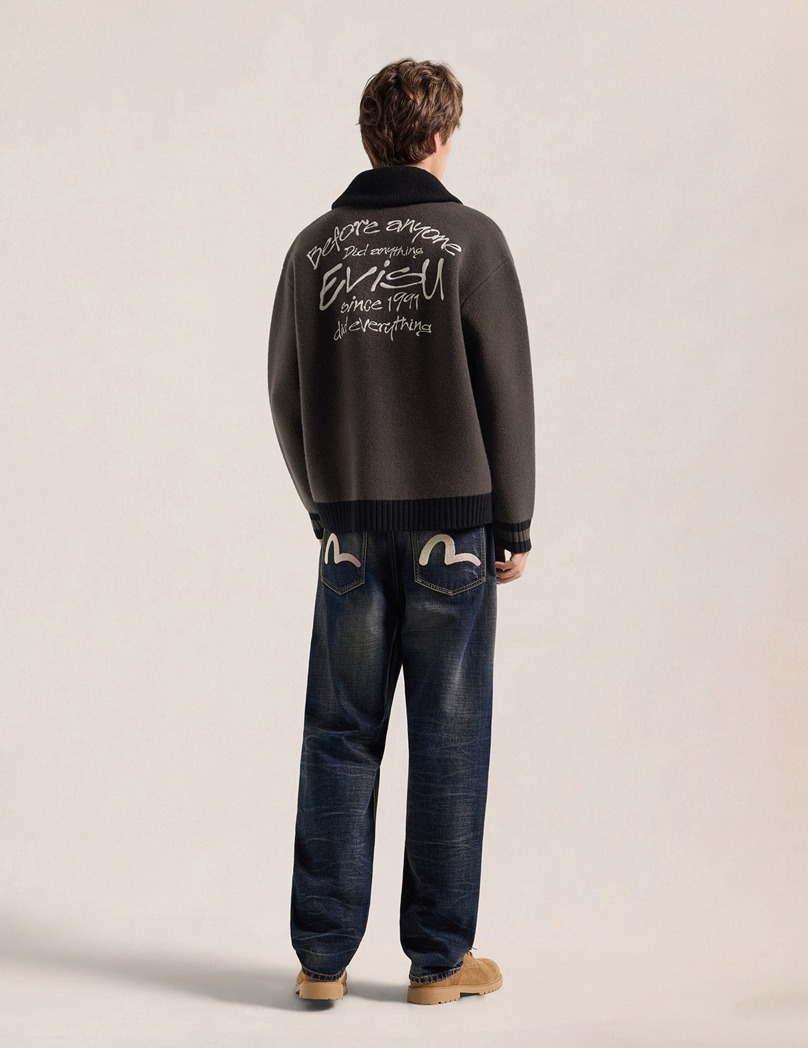 Before Anyone Did Anything Knit Zip Jacket