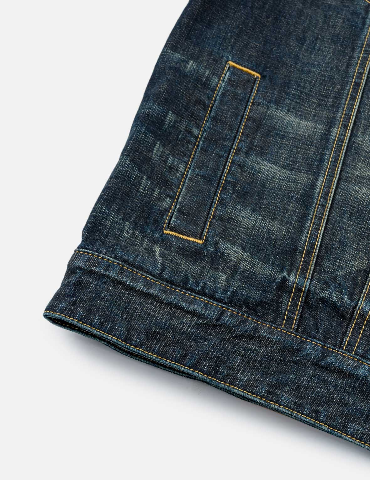 3M Thinsulate™ 襤褸刺繡牛仔夾克