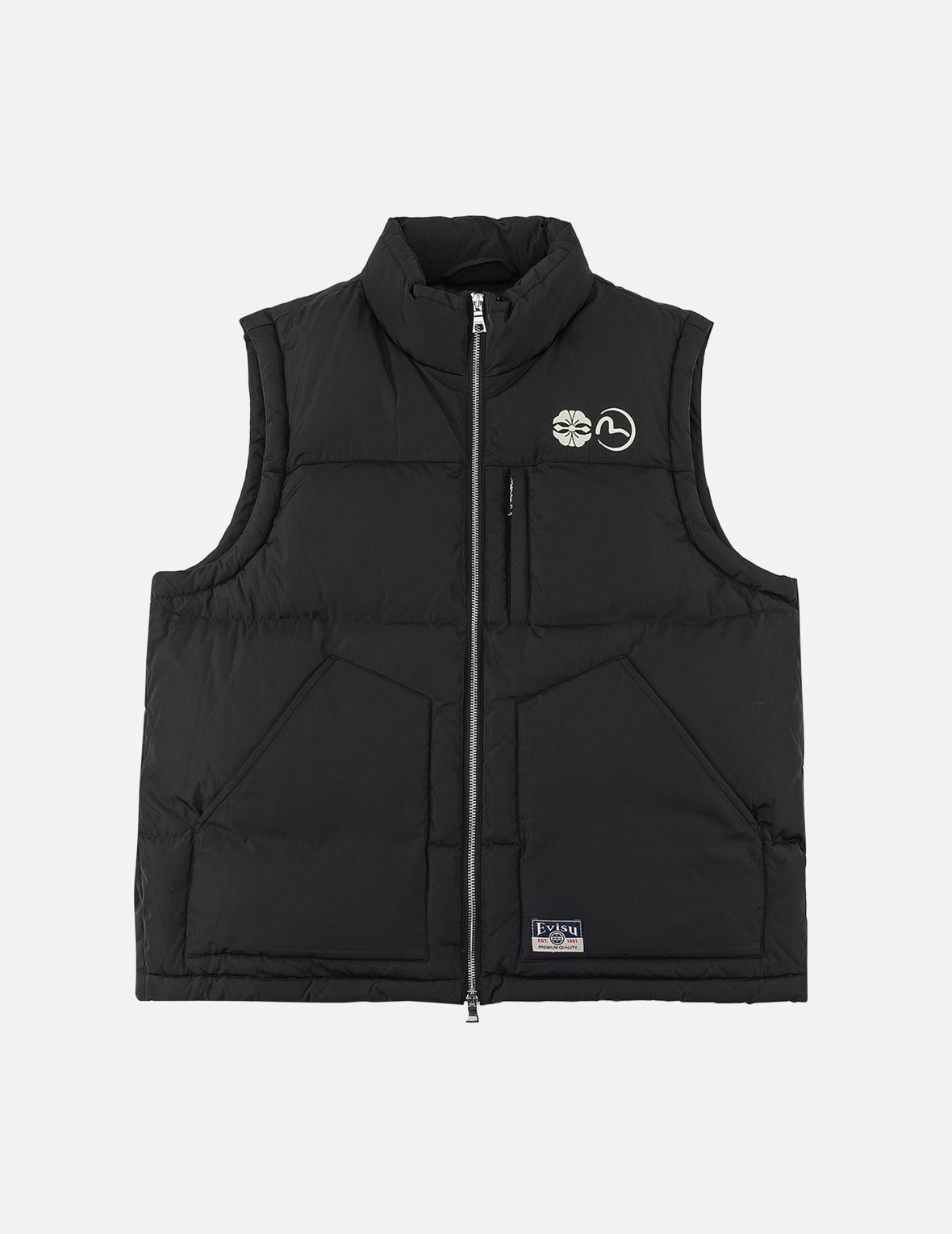 Kamon Seagull EVISU Embroidered Down Vest