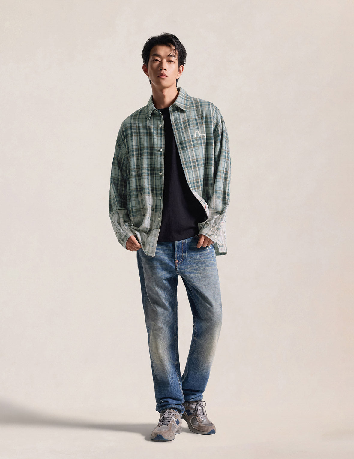 All-Over Seagull Checked Shirt