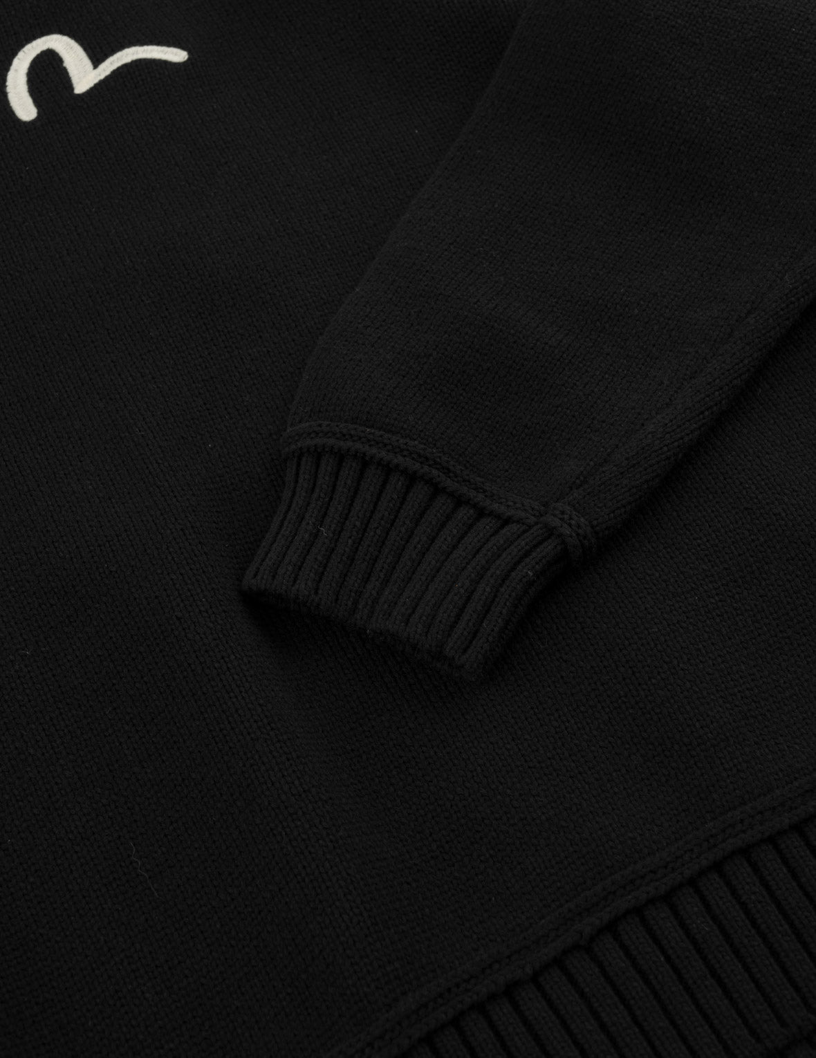 Seagull, Kamon & Evisu Logo Patchwork Knit Pullover