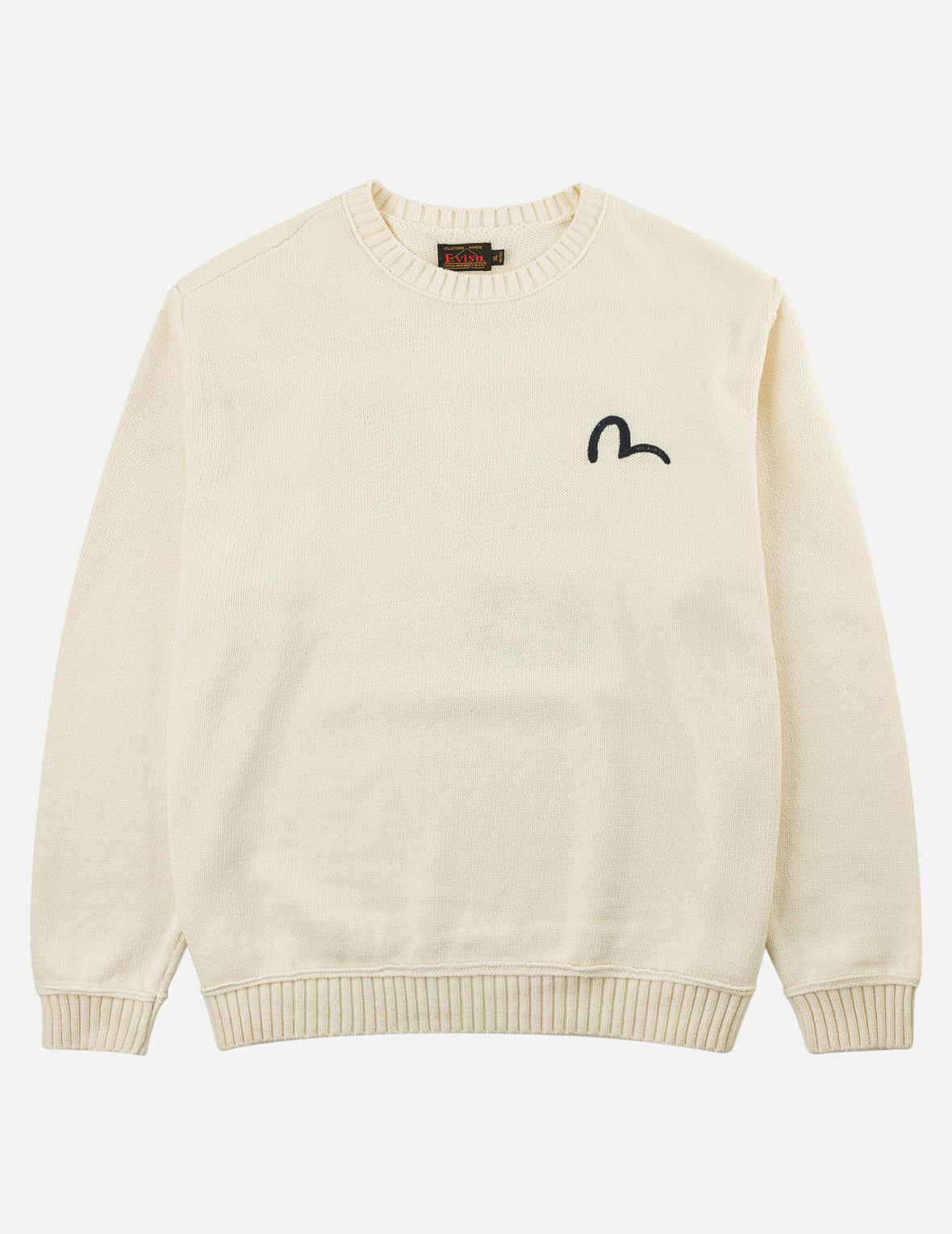 Seagull, Kamon & Evisu Logo Patchwork Knit Pullover