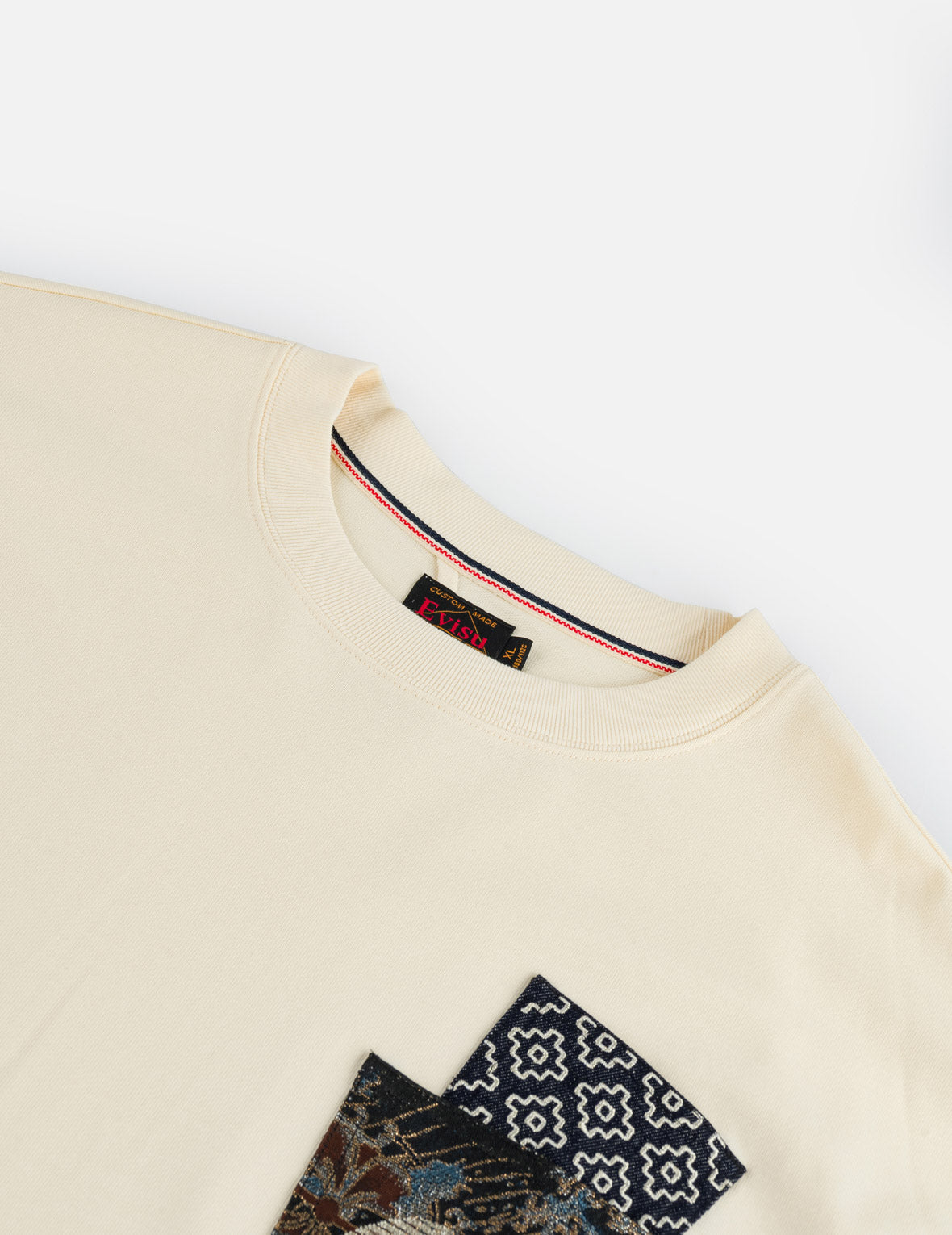 Double-Layer Brocade Pocket Tee