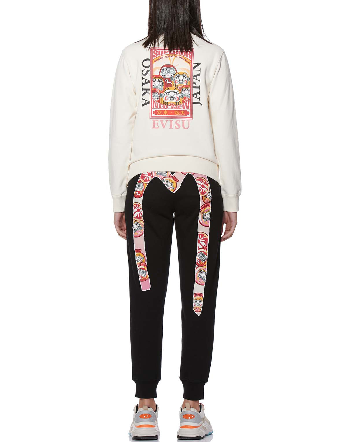 Daruma Daicock Print Sweatpants