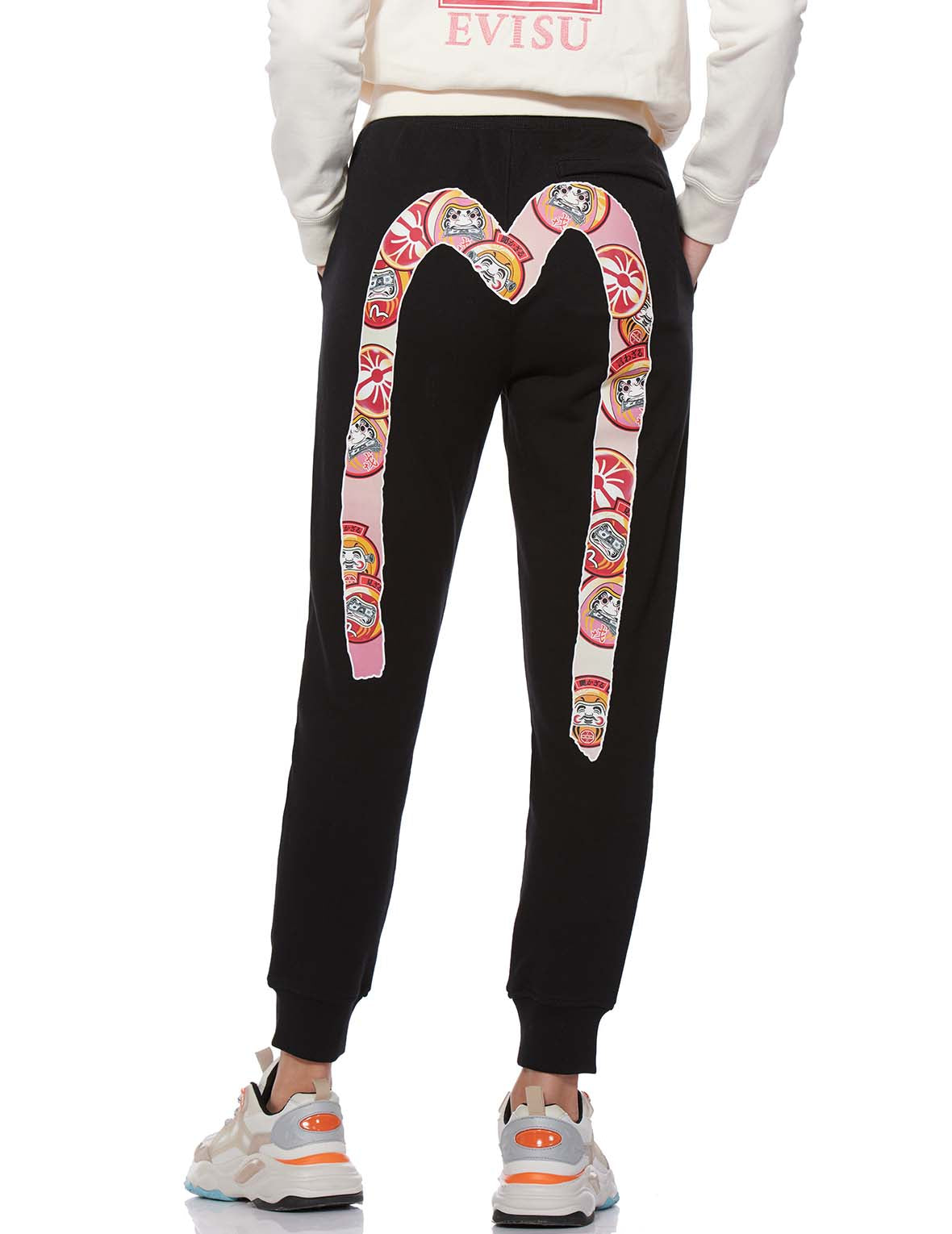 Daruma Daicock Print Sweatpants