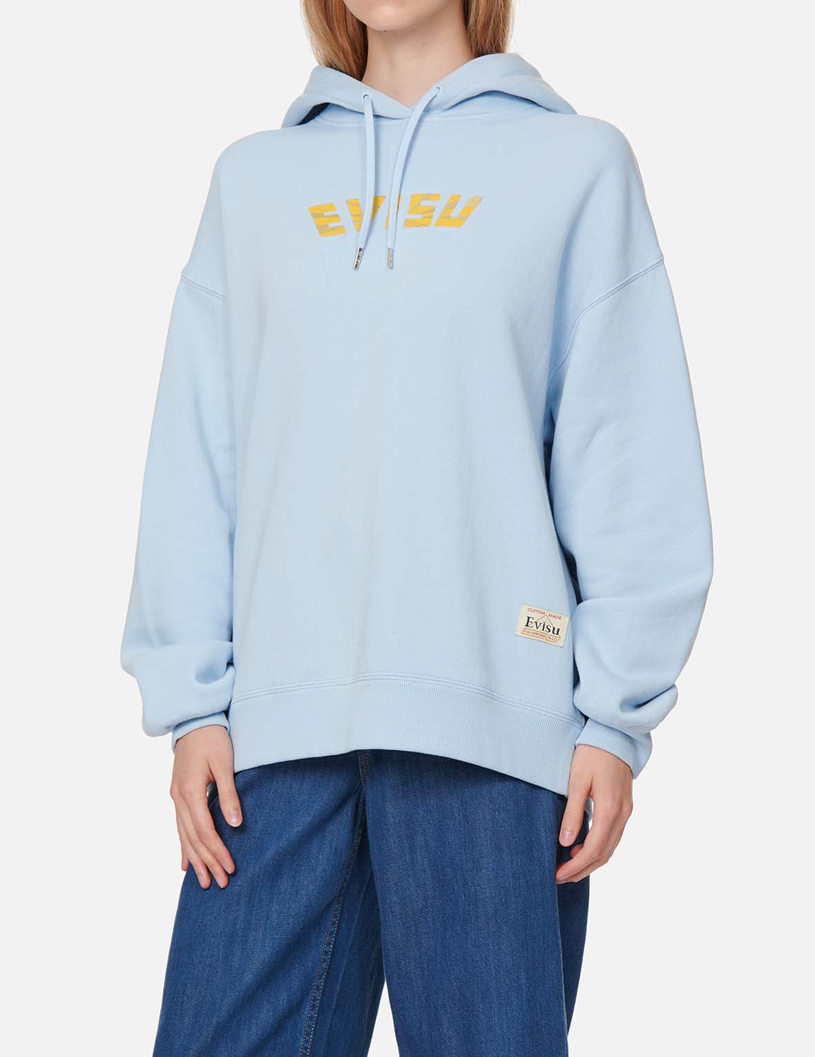 達磨大M印花連帽衛衣