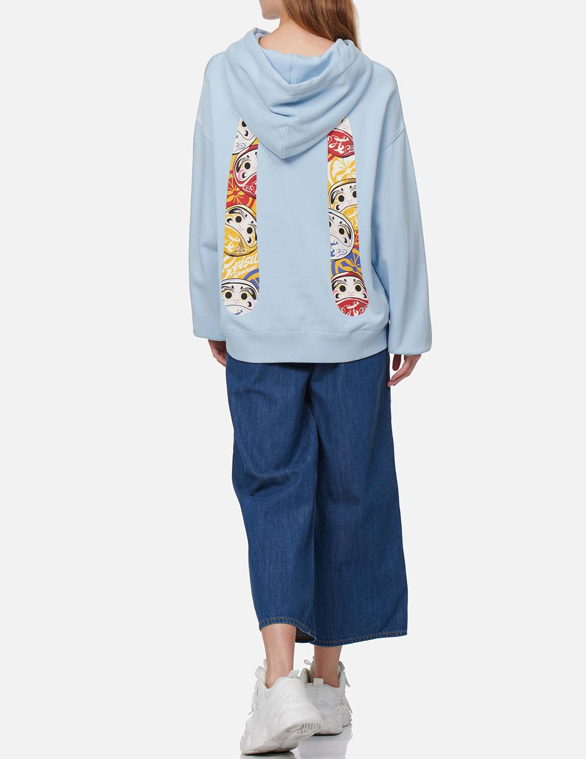 達磨大M印花連帽衛衣