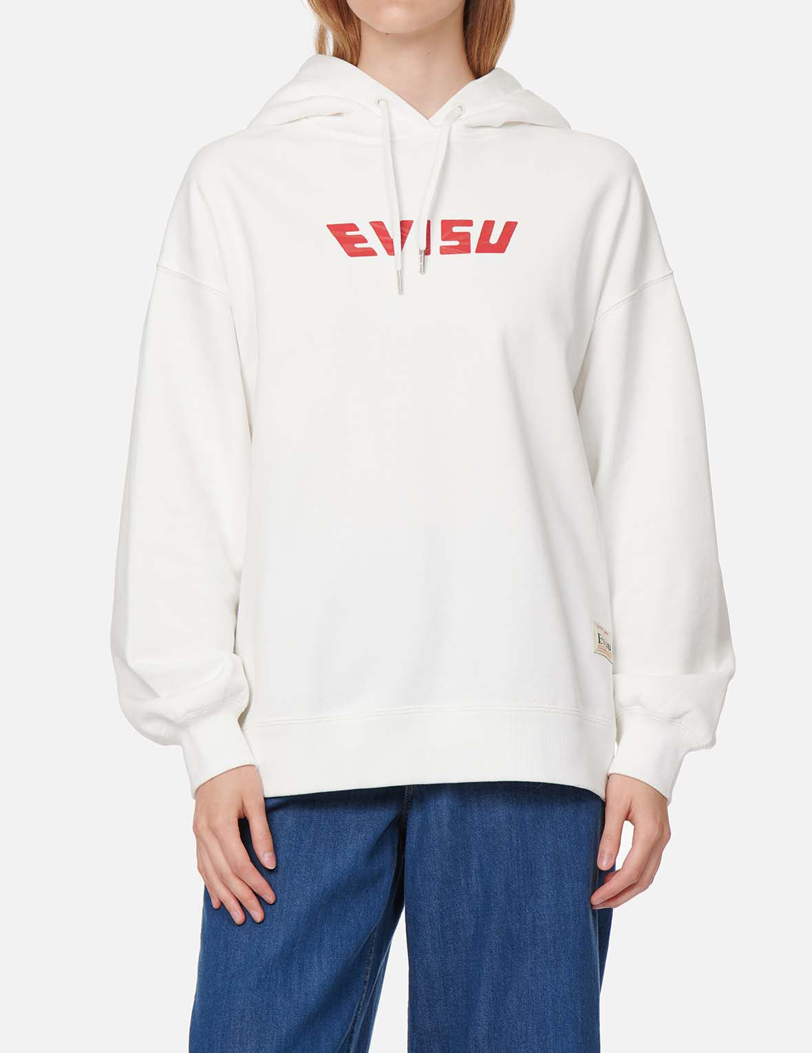 達磨大M印花連帽衛衣