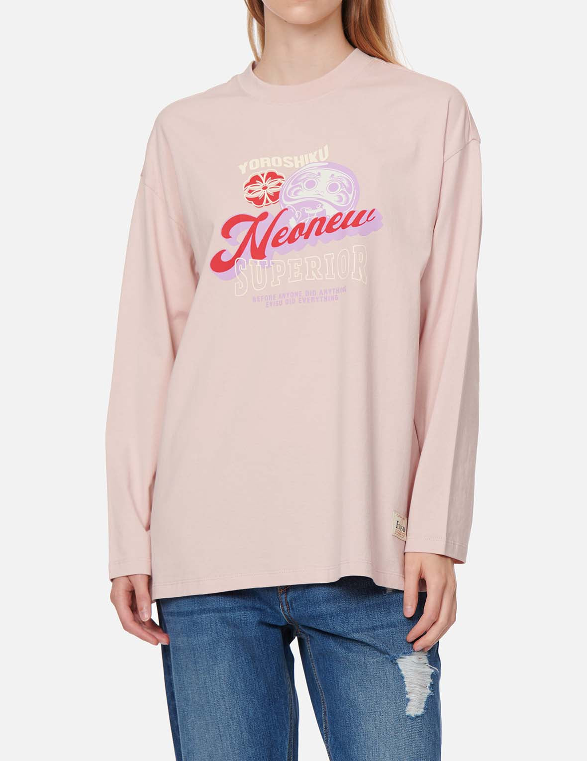 達磨與標誌印花T恤