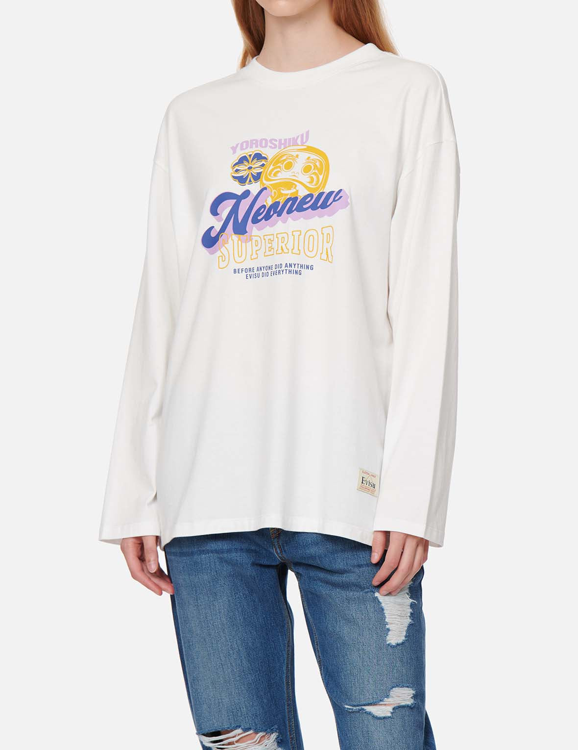 達磨與標誌印花T恤