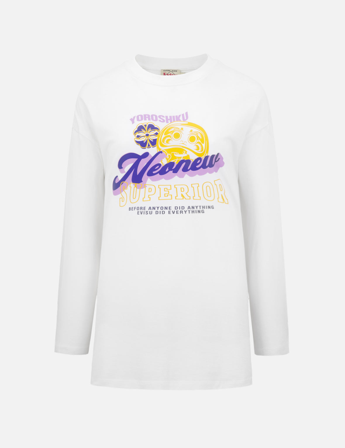 達磨與標誌印花T恤