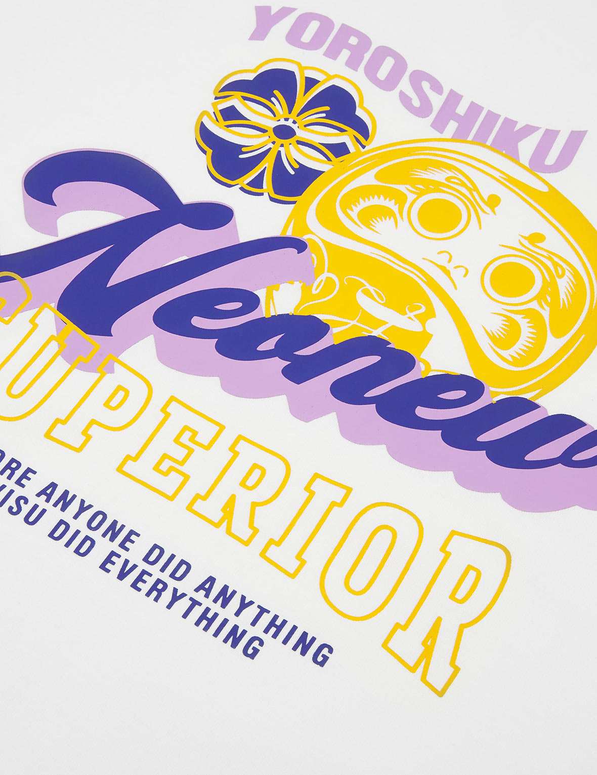 達磨與標誌印花T恤