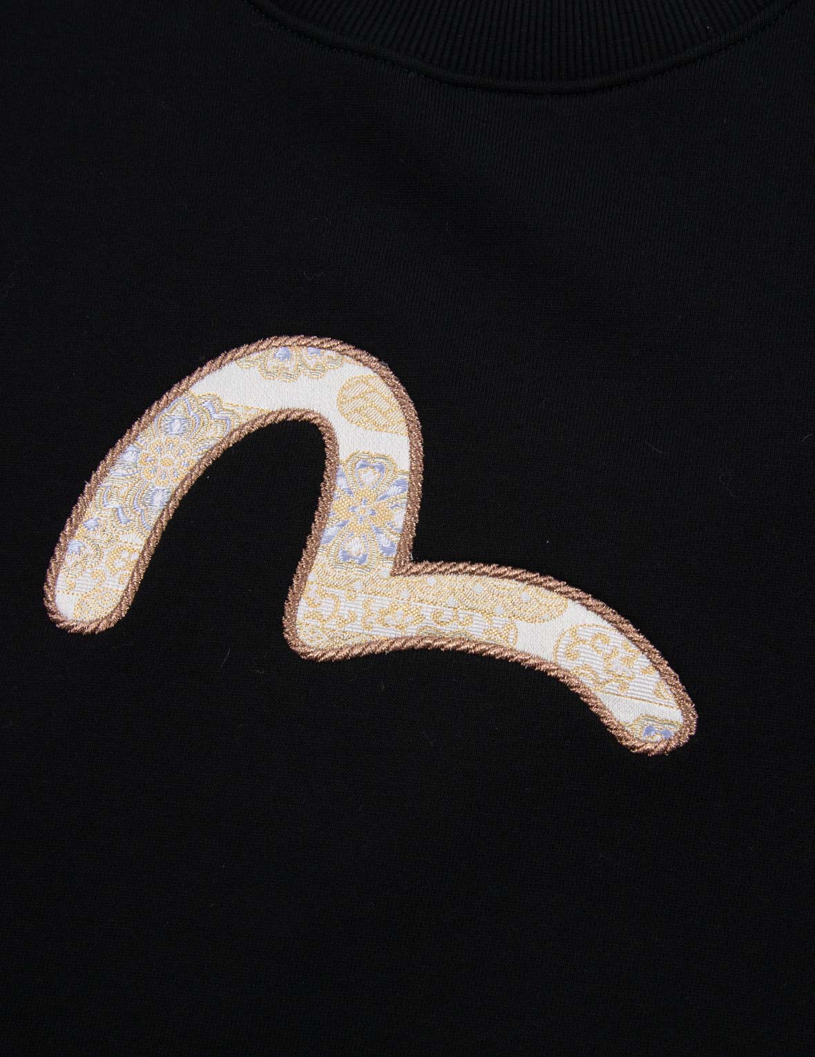 Brocade Seagull Appliqué Sweatshirt