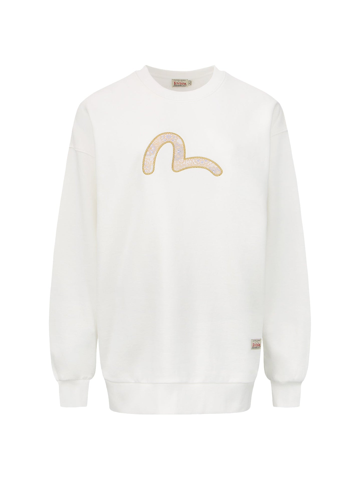 Brocade Seagull Appliqué Sweatshirt