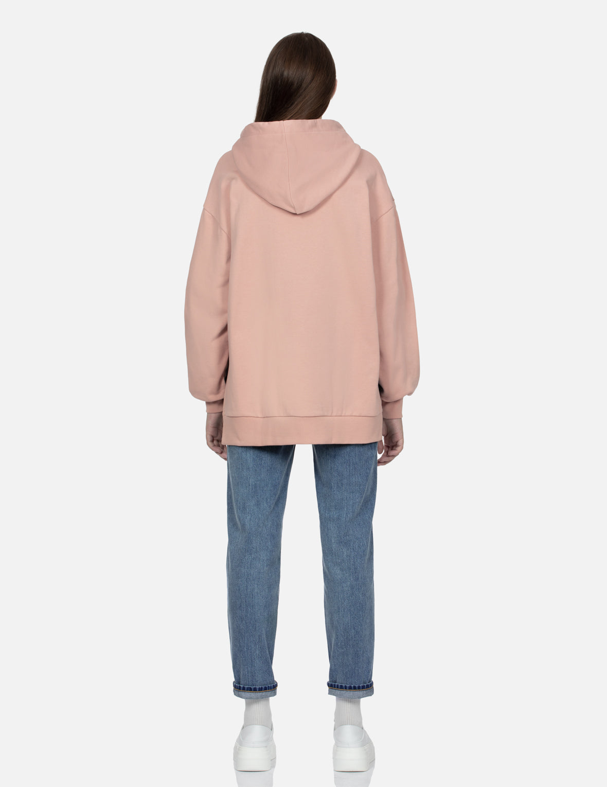 Daruma Floral Seagull Print Oversized Sweatshirt