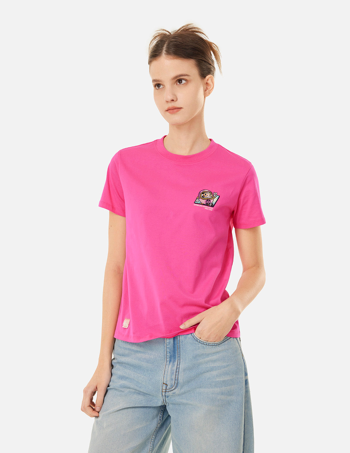 Daruma Embroidery Regular Fit T-Shirt