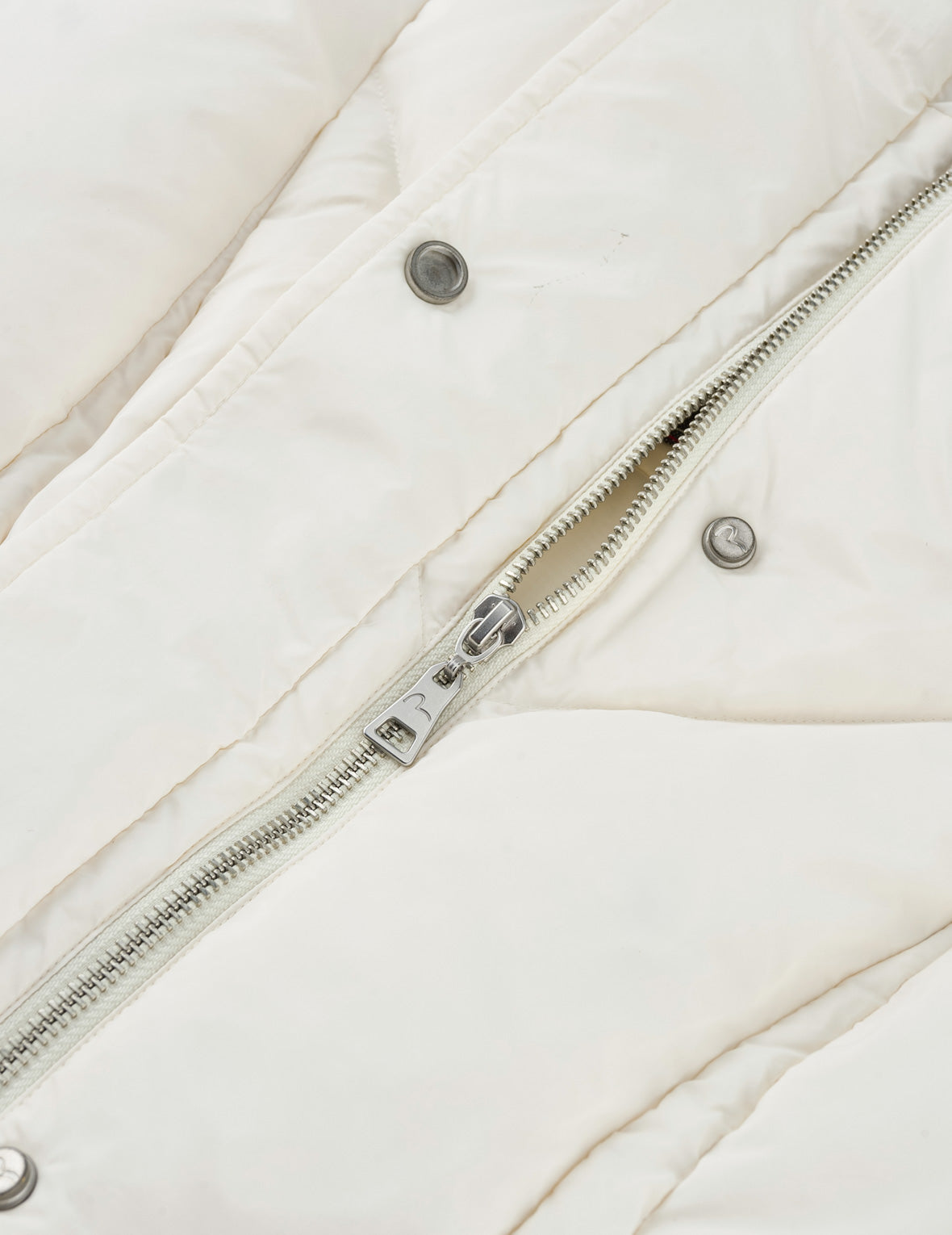 Seagull Fur-Hooded Down Jacket