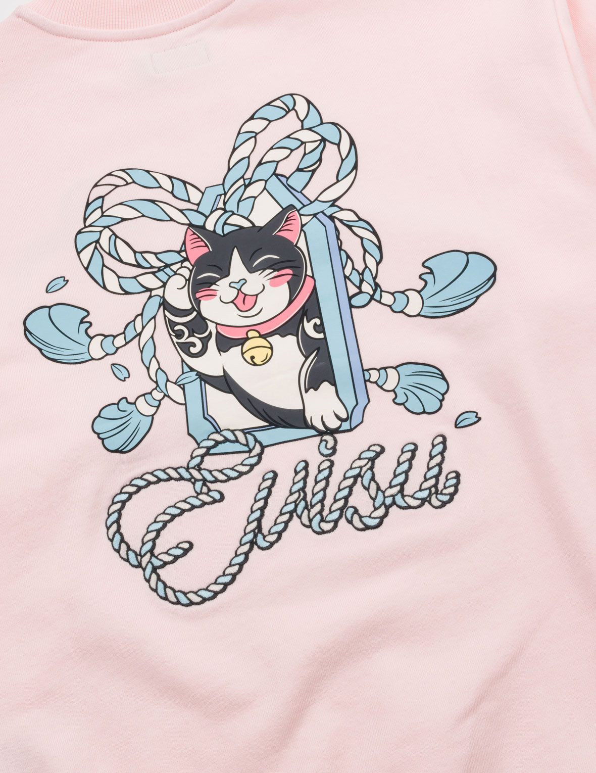 Maneki-neko Embroidered Sweatshirt