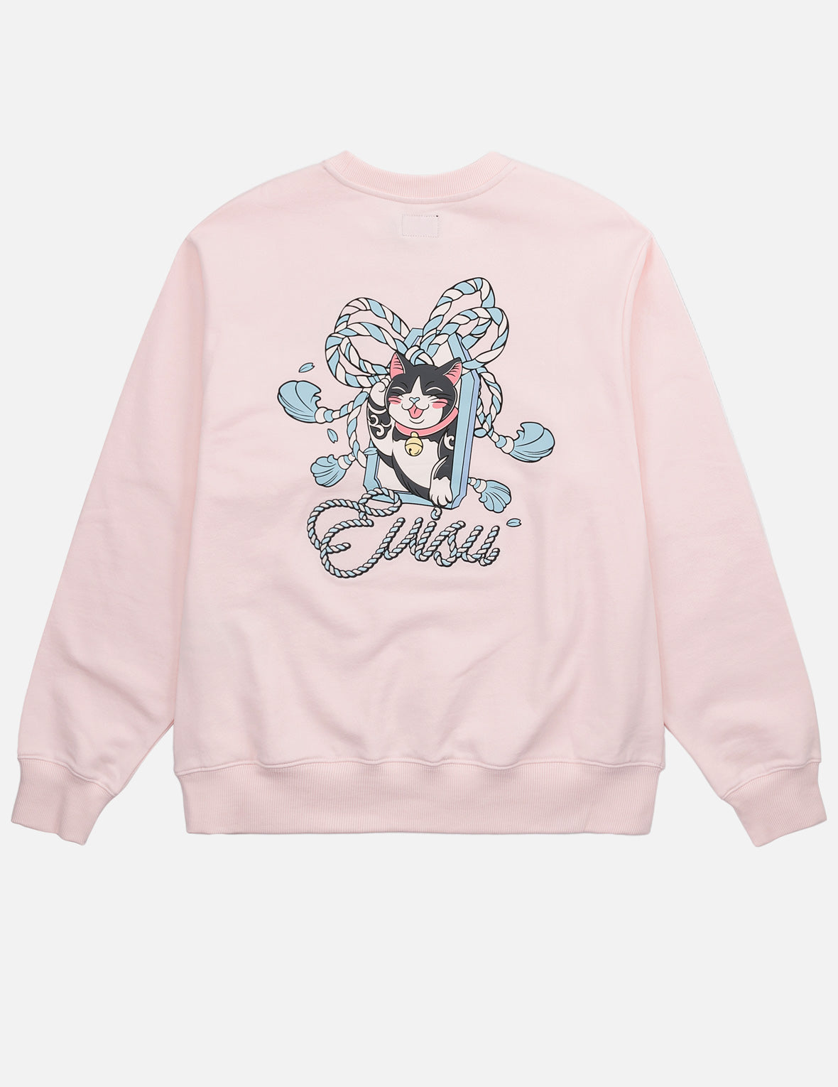 Maneki-neko Embroidered Sweatshirt