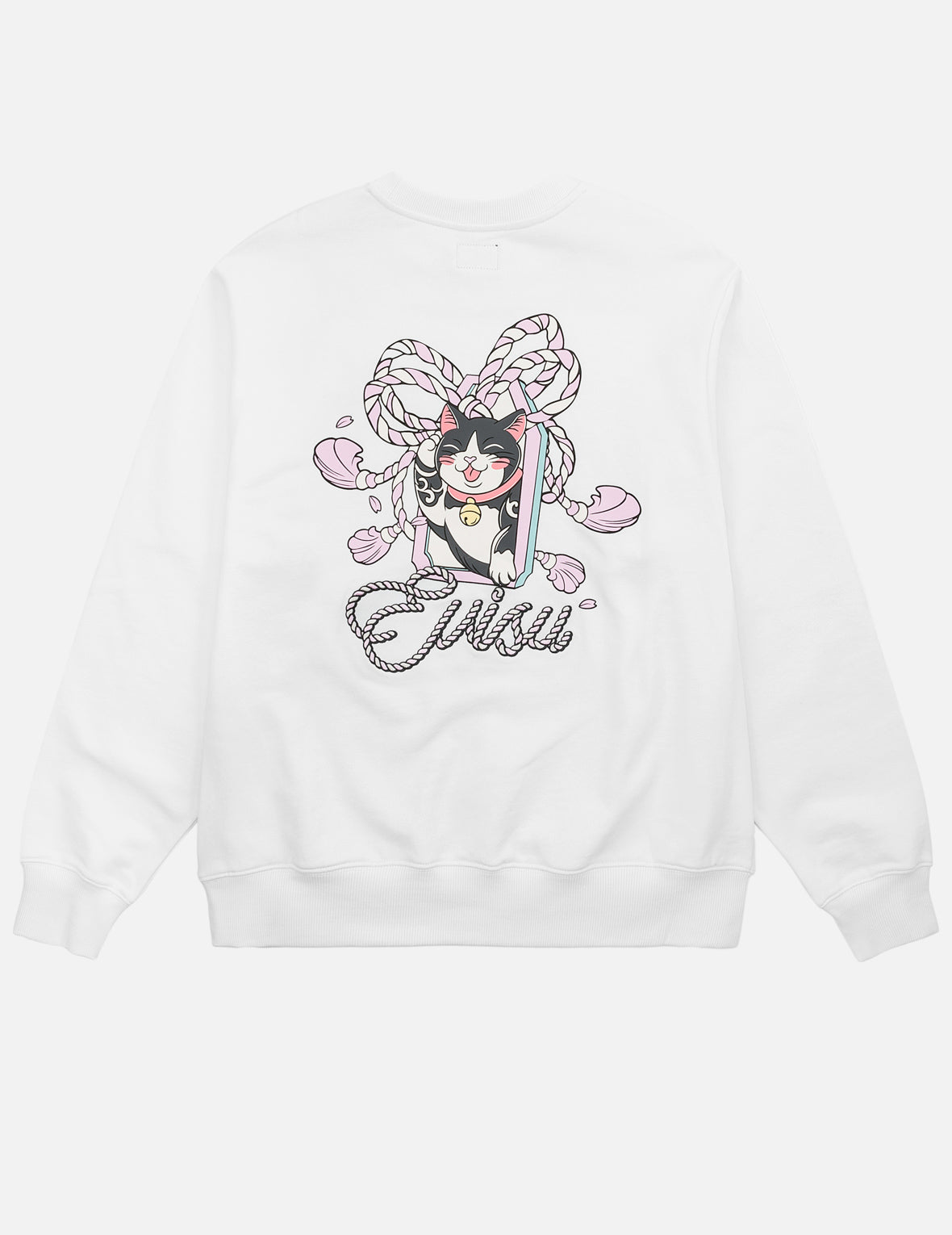 Maneki-neko Embroidered Sweatshirt
