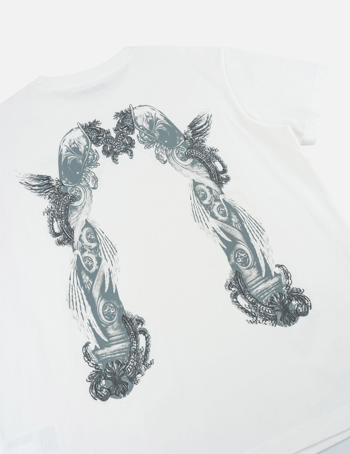 Feather Wing Daicock Print and Embroidered T-Shirt