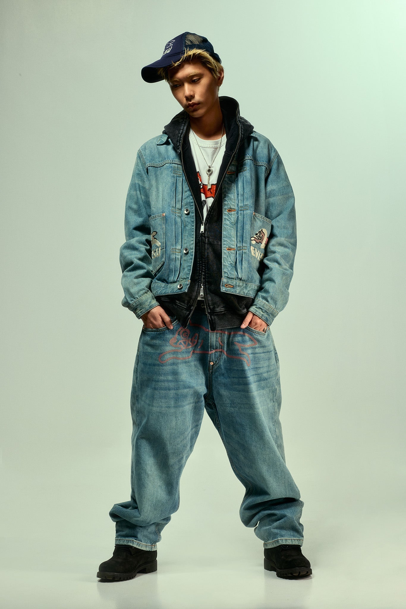 【獨家發售】EVISU X ICECREAM 大M牛仔褲