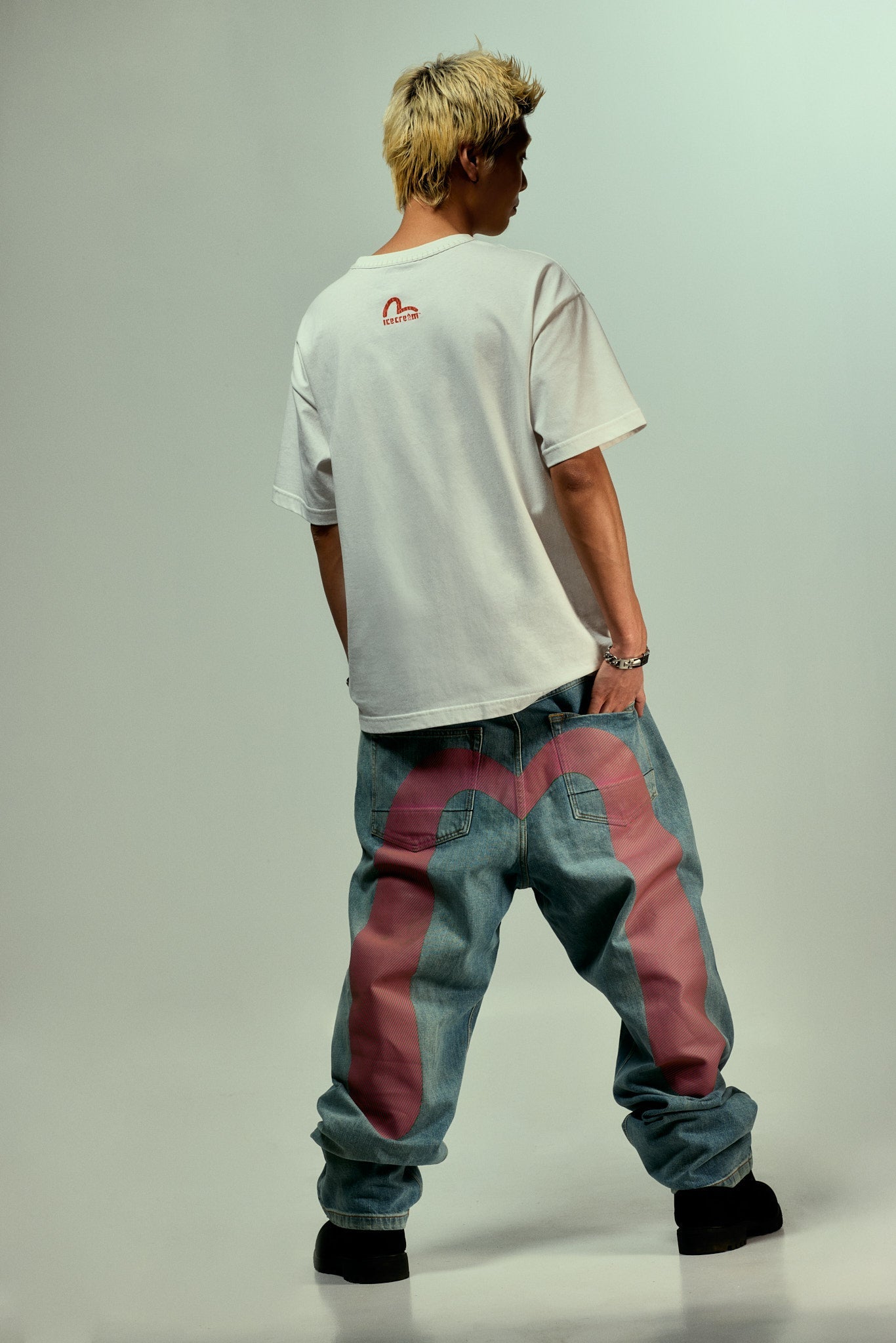 EVISU X ICECREAM Logo T-Shirt