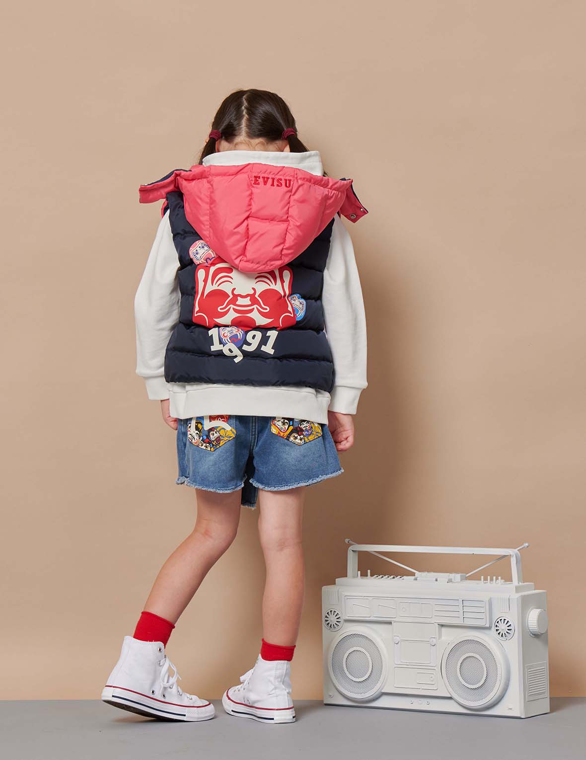 Godhead Print with Seagull Insert Down Vest