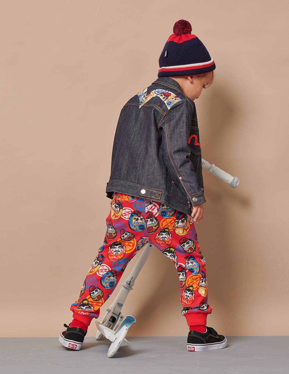 Allover Pompadour Daruma Print Sweatpants