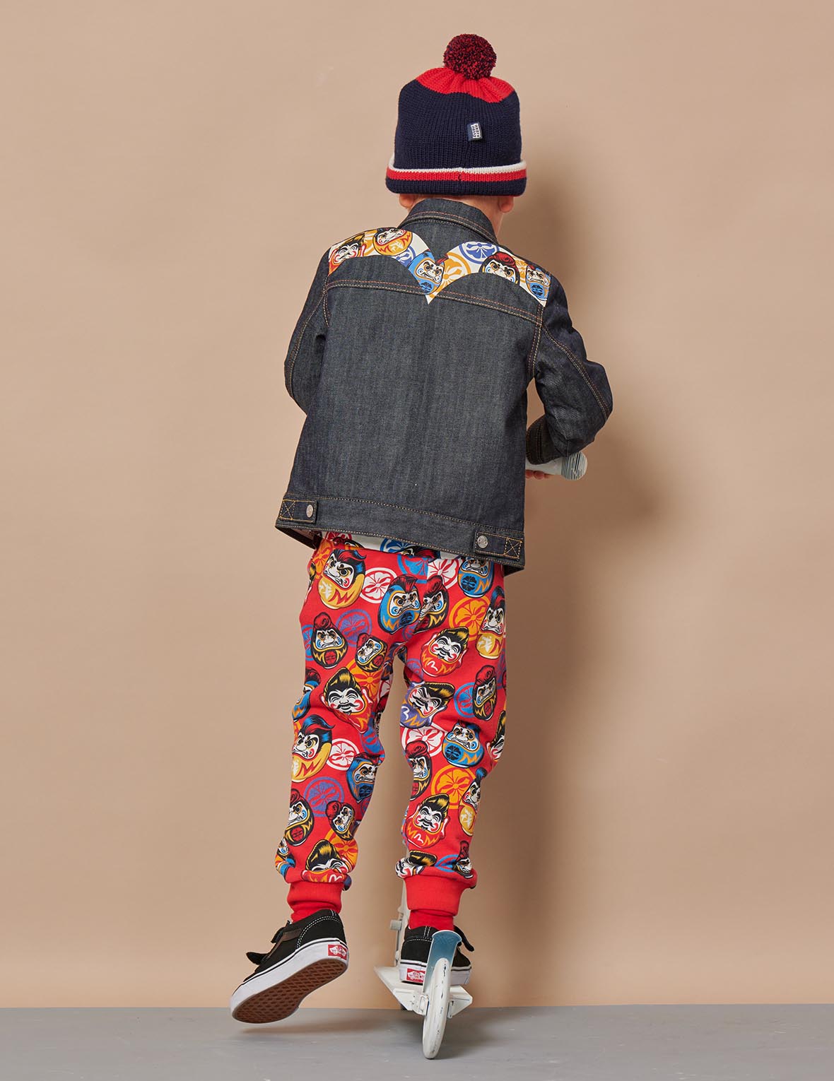 Allover Pompadour Daruma Print Sweatpants