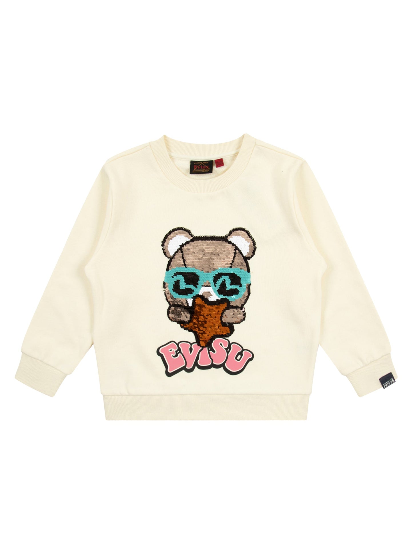 Star Bear Flip Sequins Regular Fit Sweatshirt