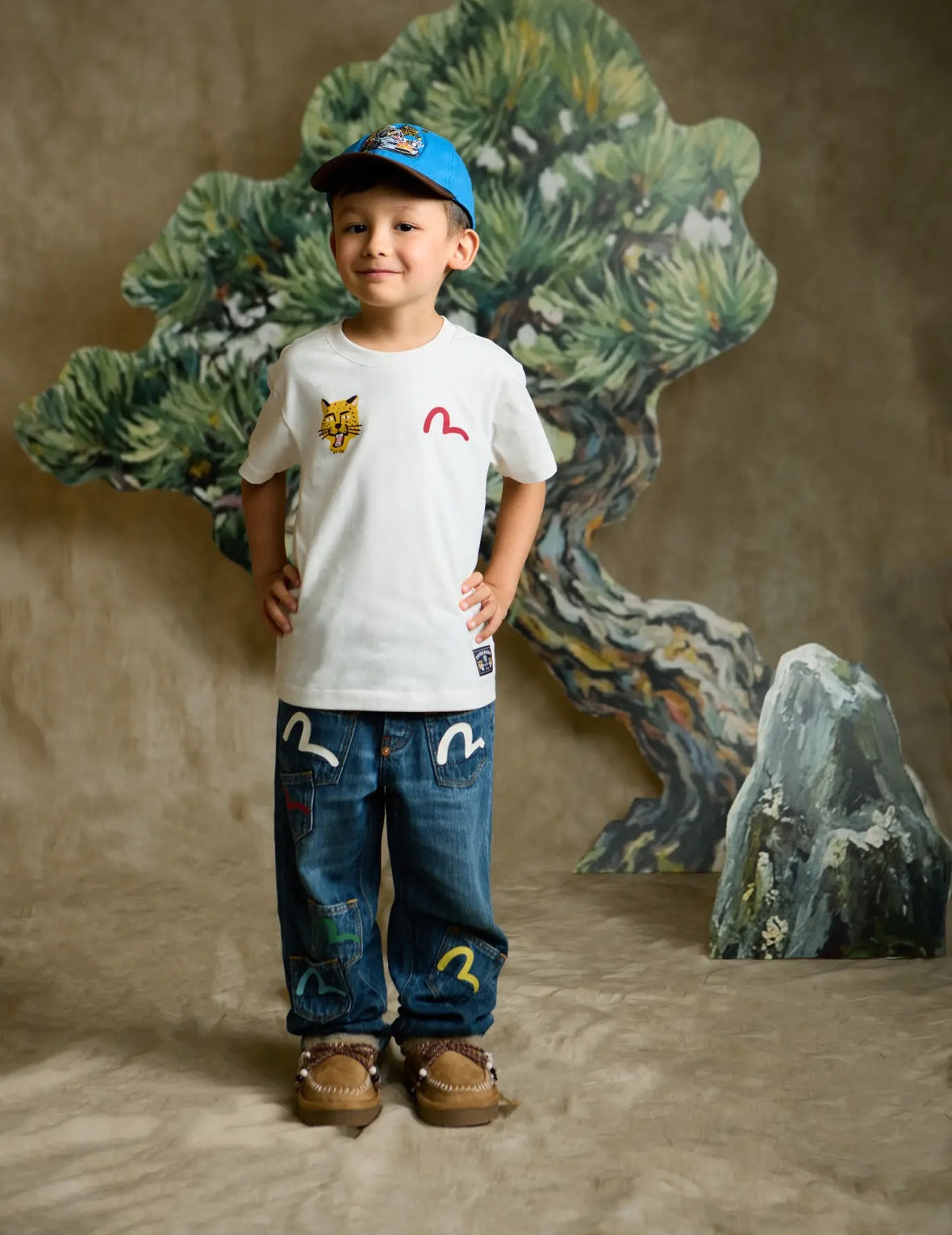 Big-Mouth Tiger Sweetest EVISU T-Shirt