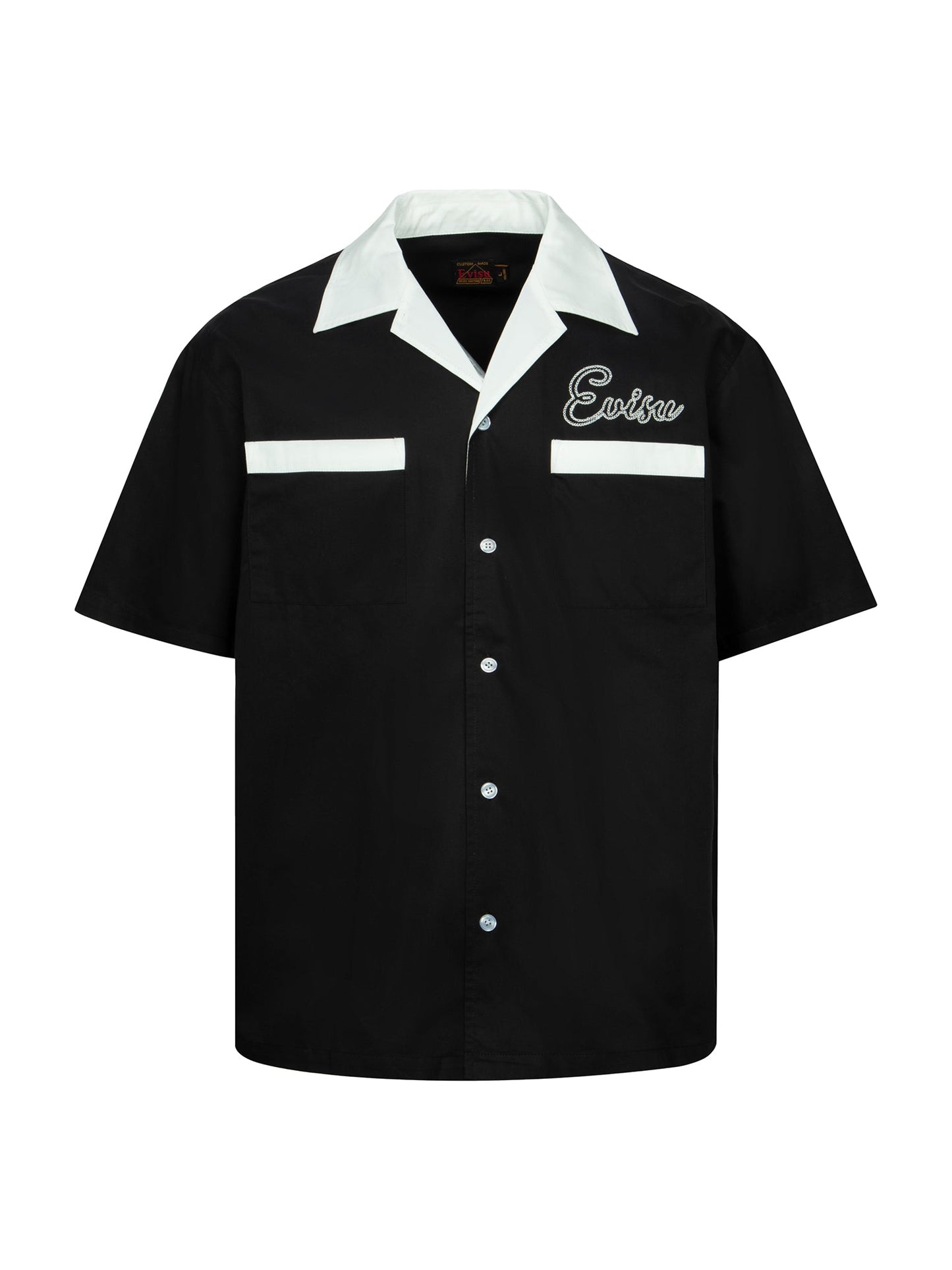 Chain-Stitched Embroidery Logo Boxy Tencel Shirt