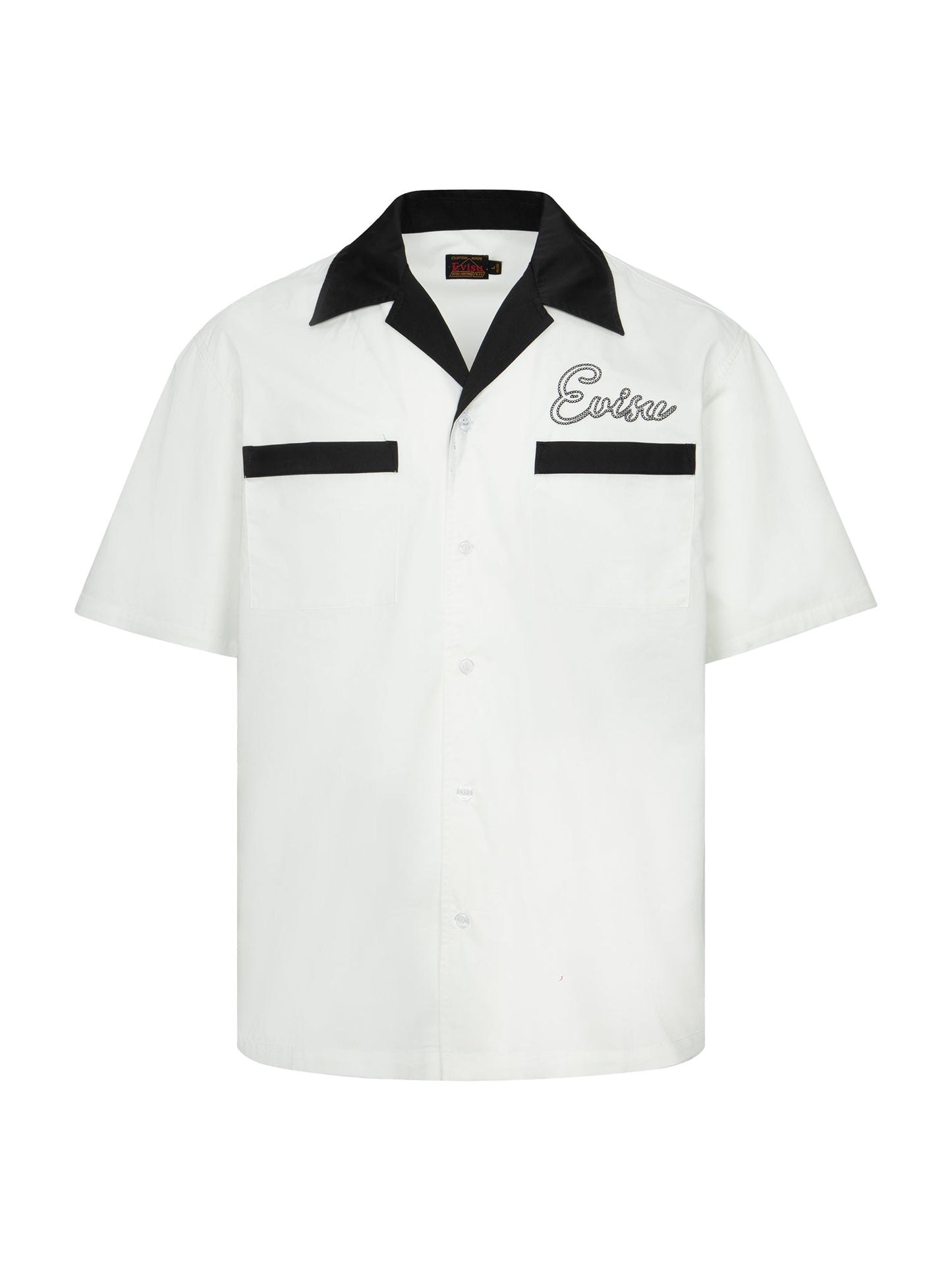 Chain-Stitched Embroidery Logo Boxy Tencel Shirt