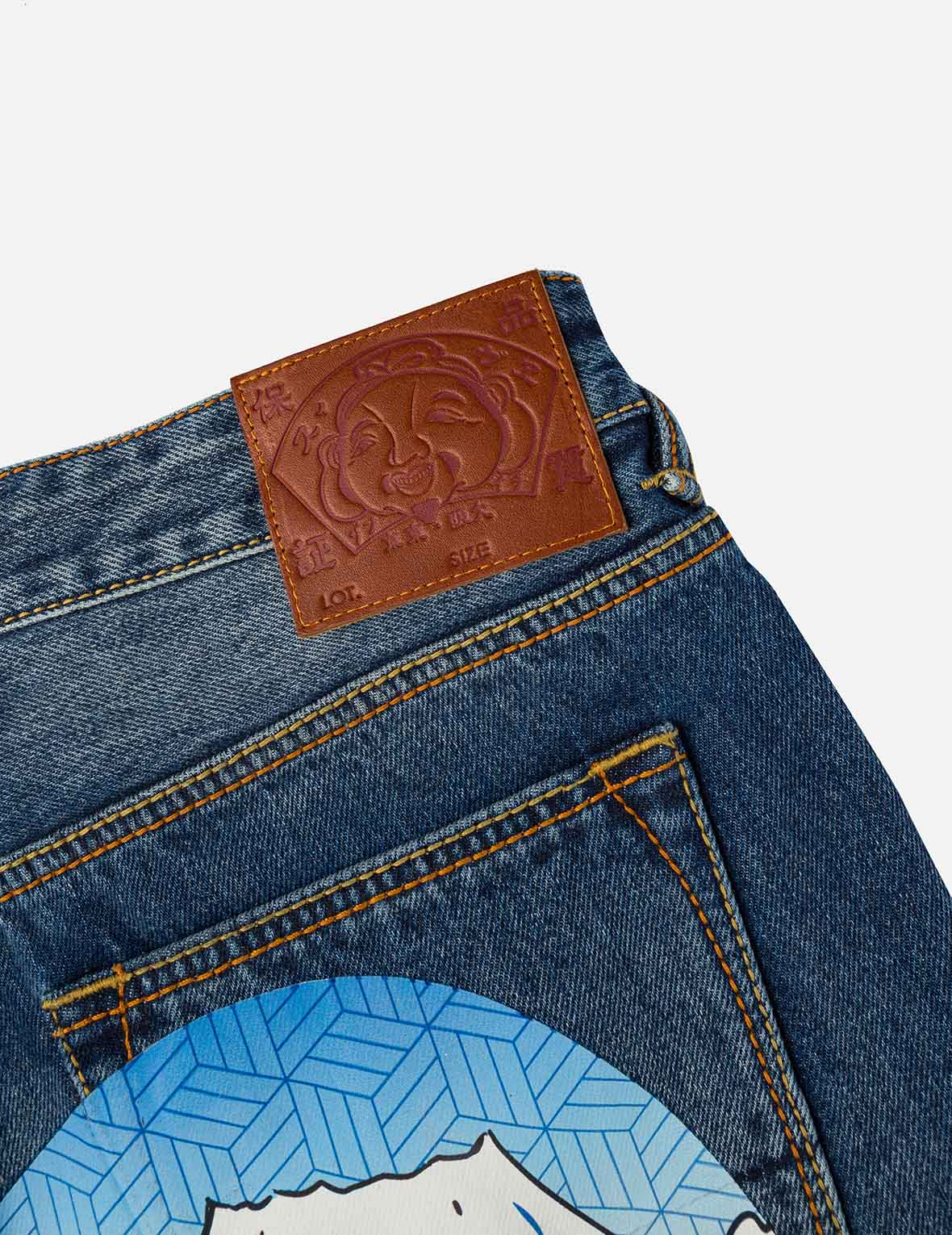 EVISU X MOOSE KNUCKLES 浮世繪牛仔褲