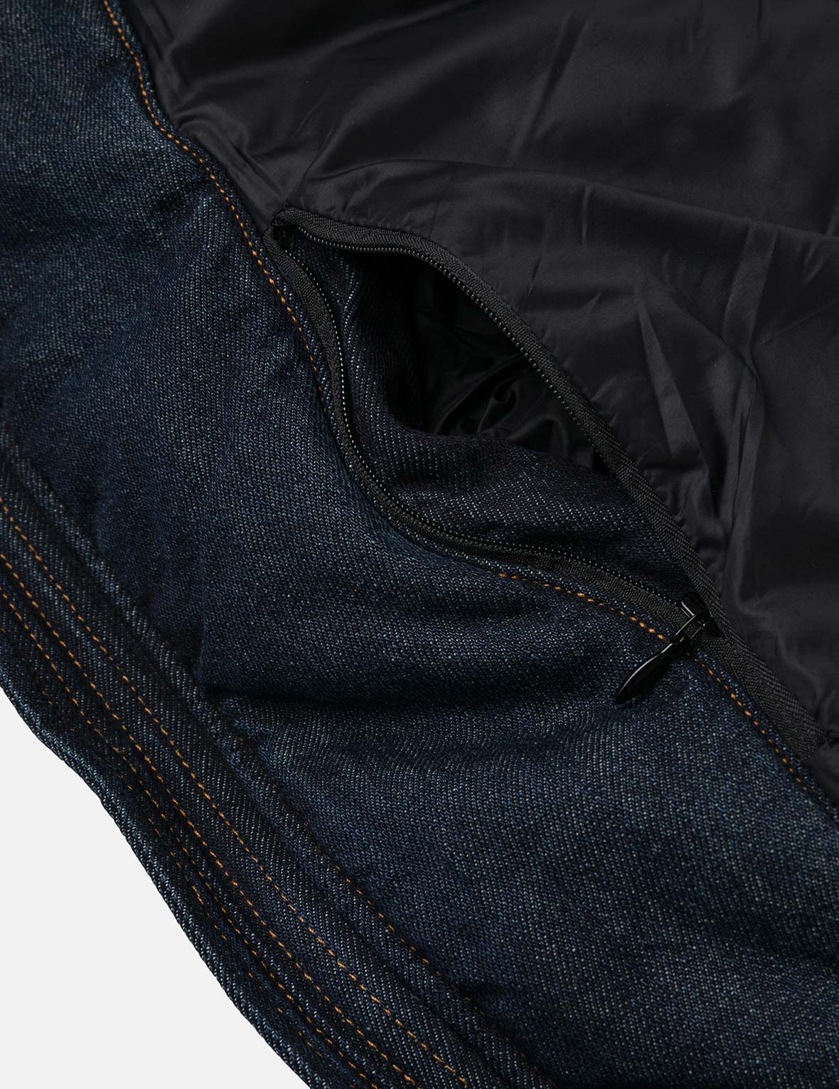 EVISU X MOOSE KNUCKLES Ukiyo-e Denim Bomber Down