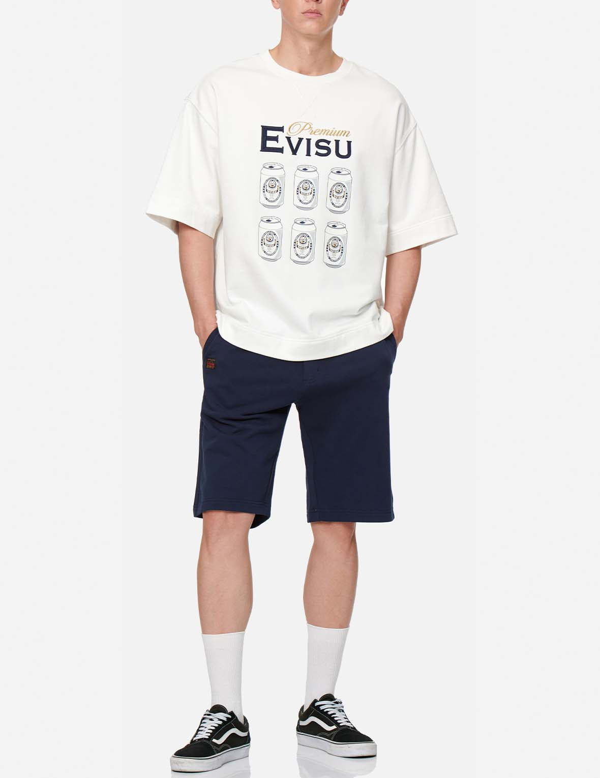 Seagull Print Sweat Shorts