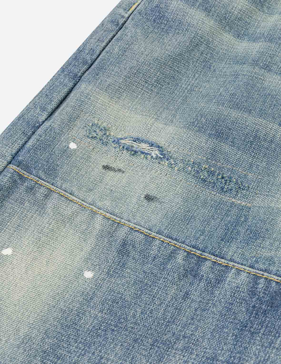 5-Pocket Distressed Jeans