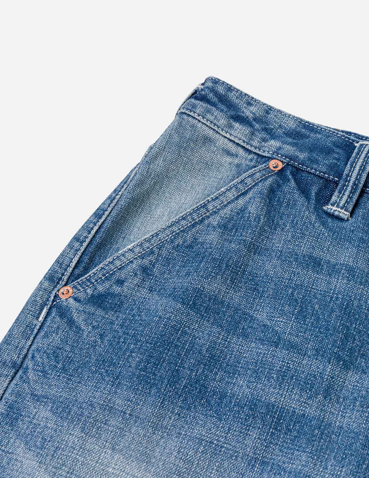 Seagull Print Double Knee Jeans